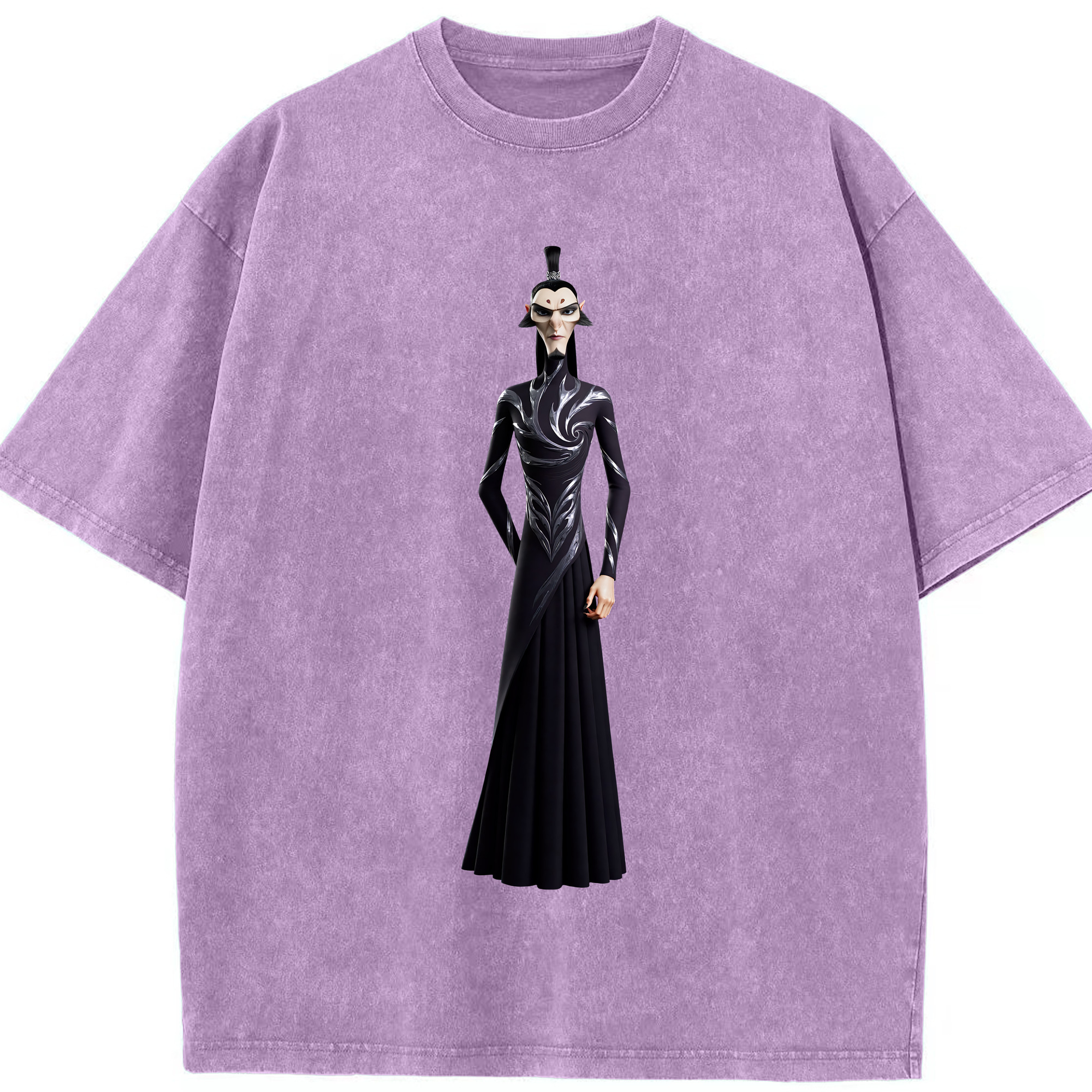 （画像用） Ne Zha 2 ナタ 魔童の大暴れ 綿100% ヴィンテージ風 半袖Tシャツ（フロントプリント）