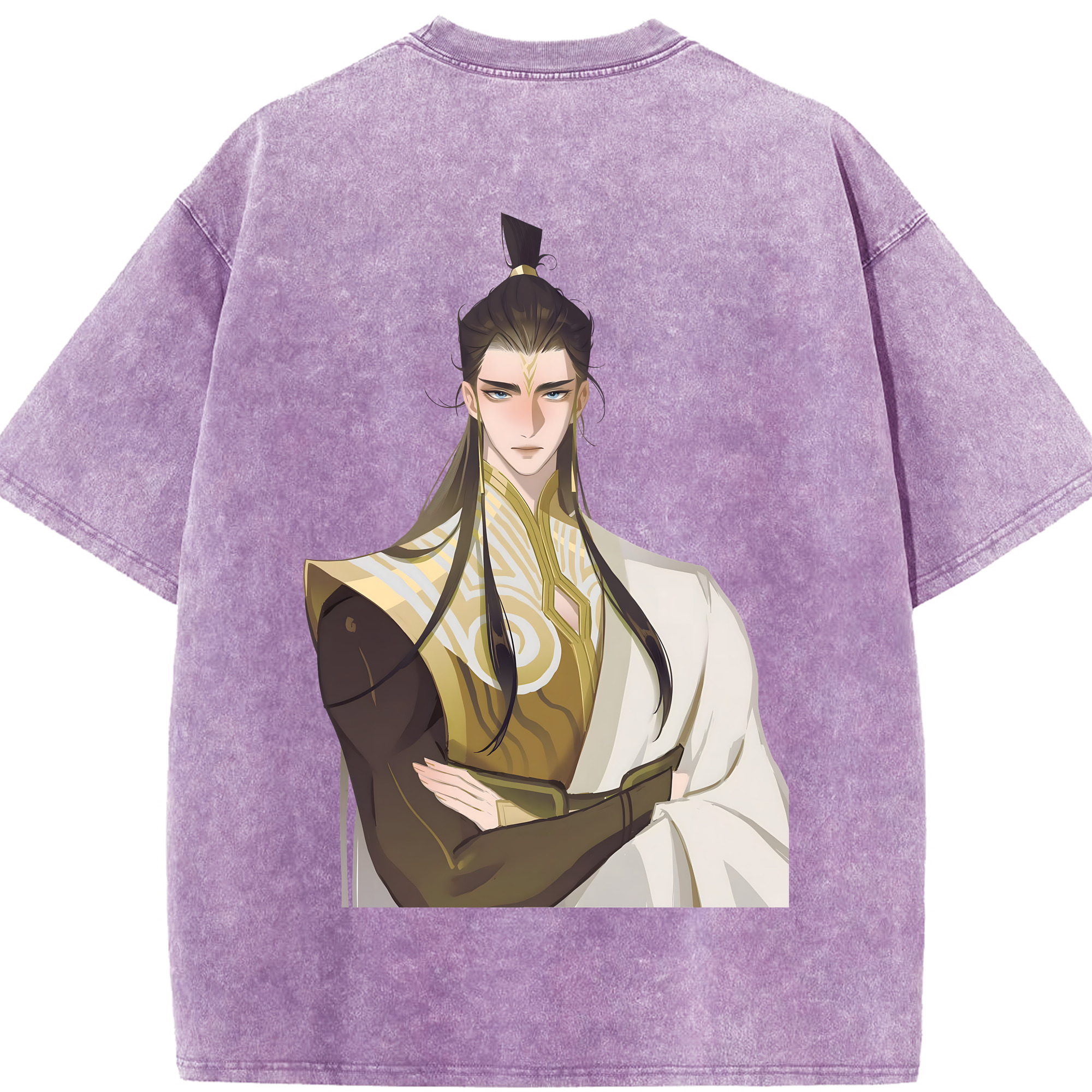 （画像用） Ne Zha 2 ナタ 魔童の大暴れ 綿100% ヴィンテージ風 半袖Tシャツ（背面プリント）