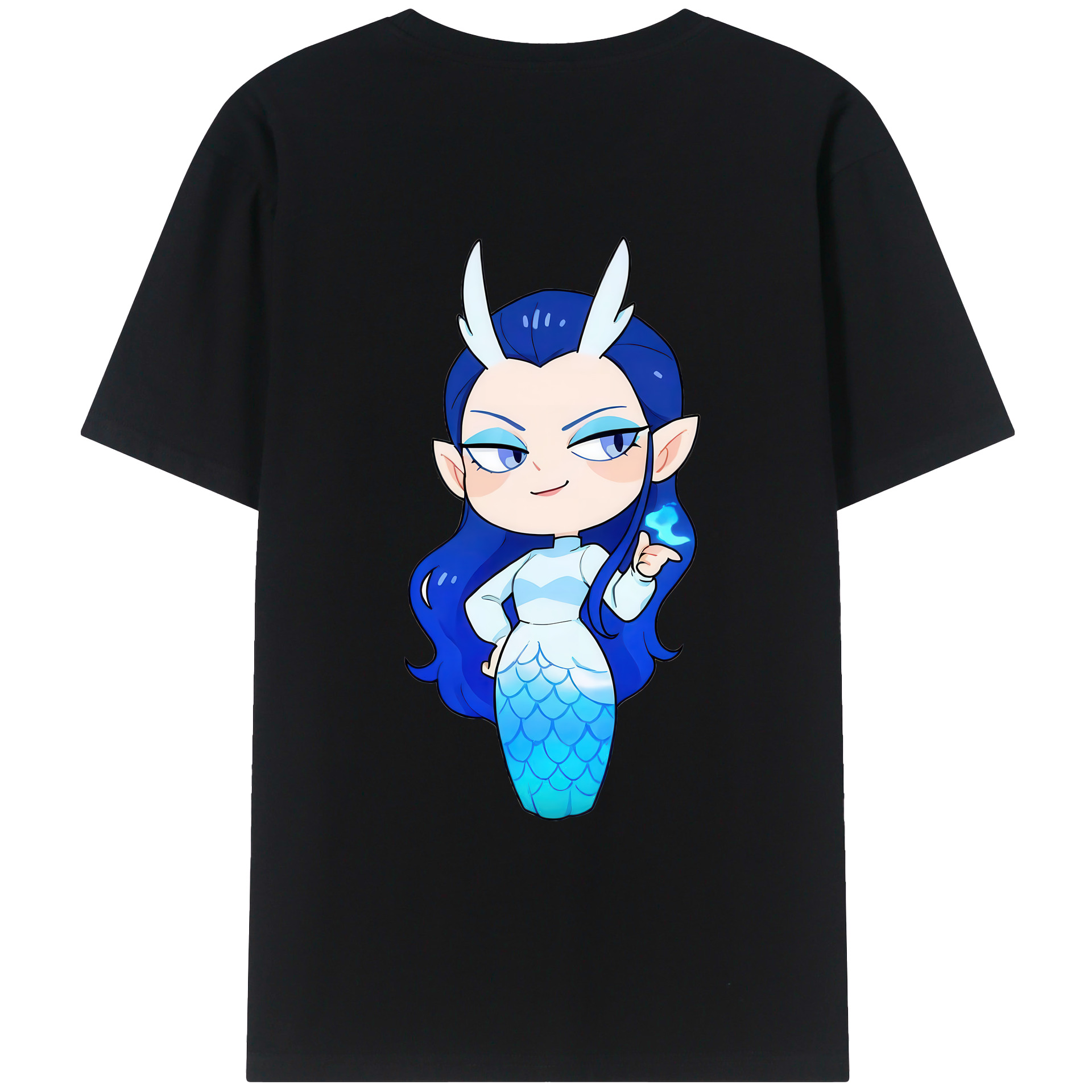 （画像用） Ne Zha 2 ナタ 魔童の大暴れ 綿100％ メンズ半袖Tシャツ（バックプリント） 通気性