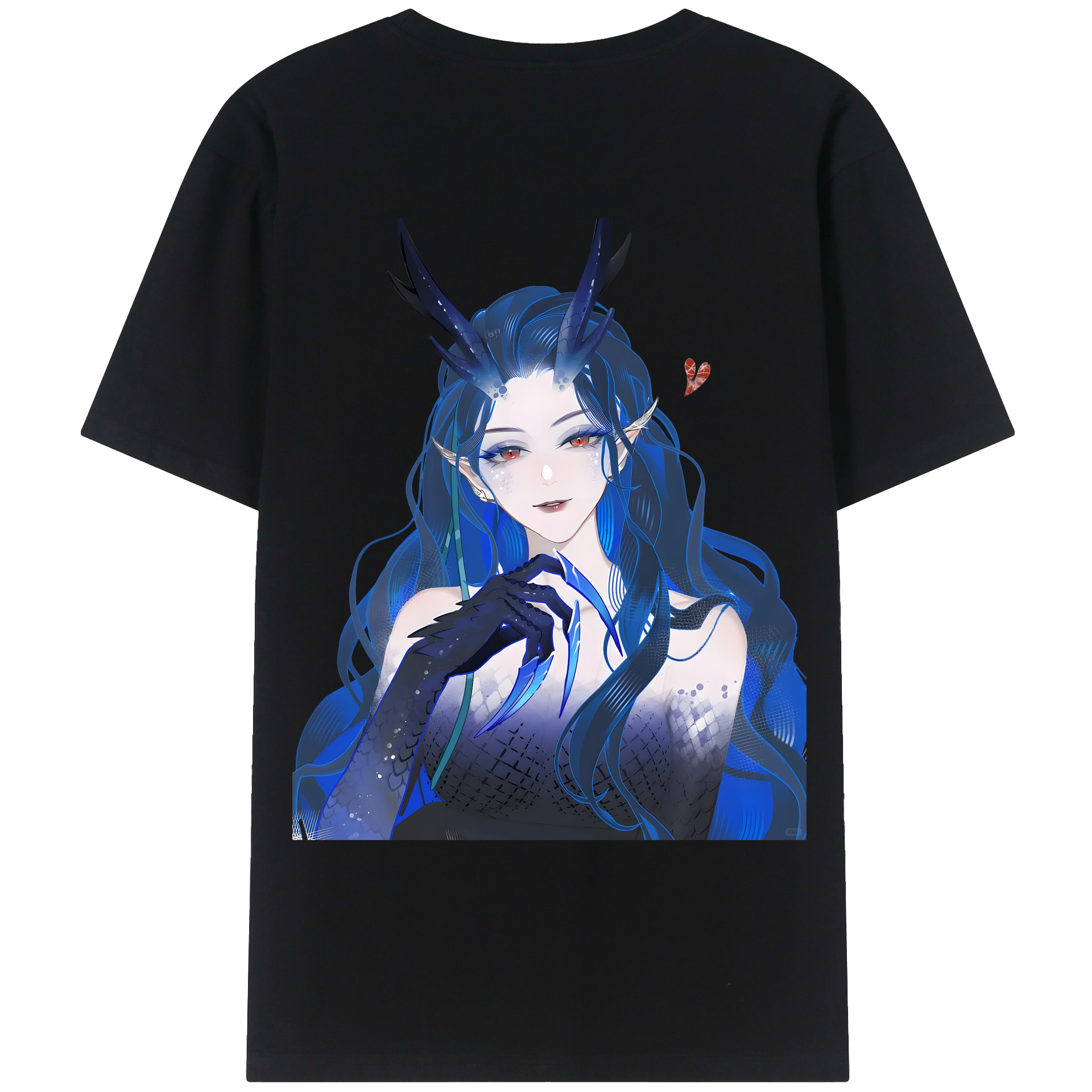 （画像用） Ne Zha 2 ナタ 魔童の大暴れ 綿100％ メンズ半袖Tシャツ（バックプリント） 通気性