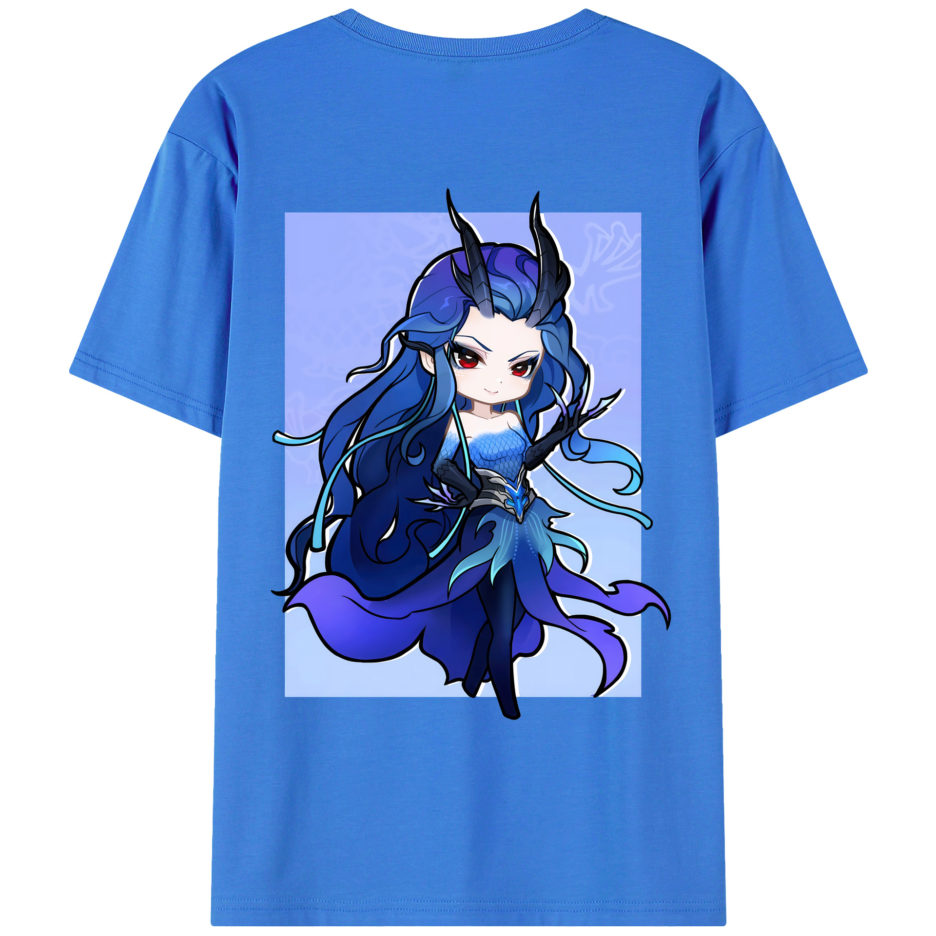 （画像用） Ne Zha 2 ナタ 魔童の大暴れ 綿100％ メンズ半袖Tシャツ（バックプリント） 通気性