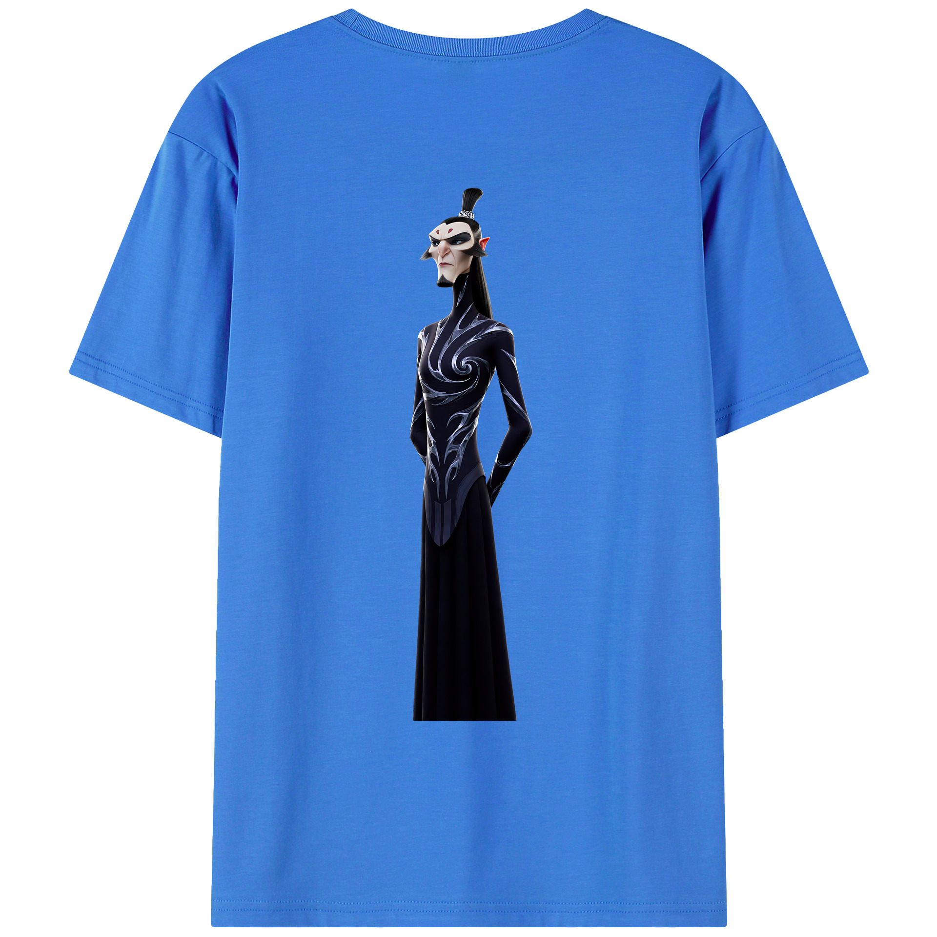 （画像用） Ne Zha 2 ナタ 魔童の大暴れ 綿100％ メンズ半袖Tシャツ（バックプリント） 通気性