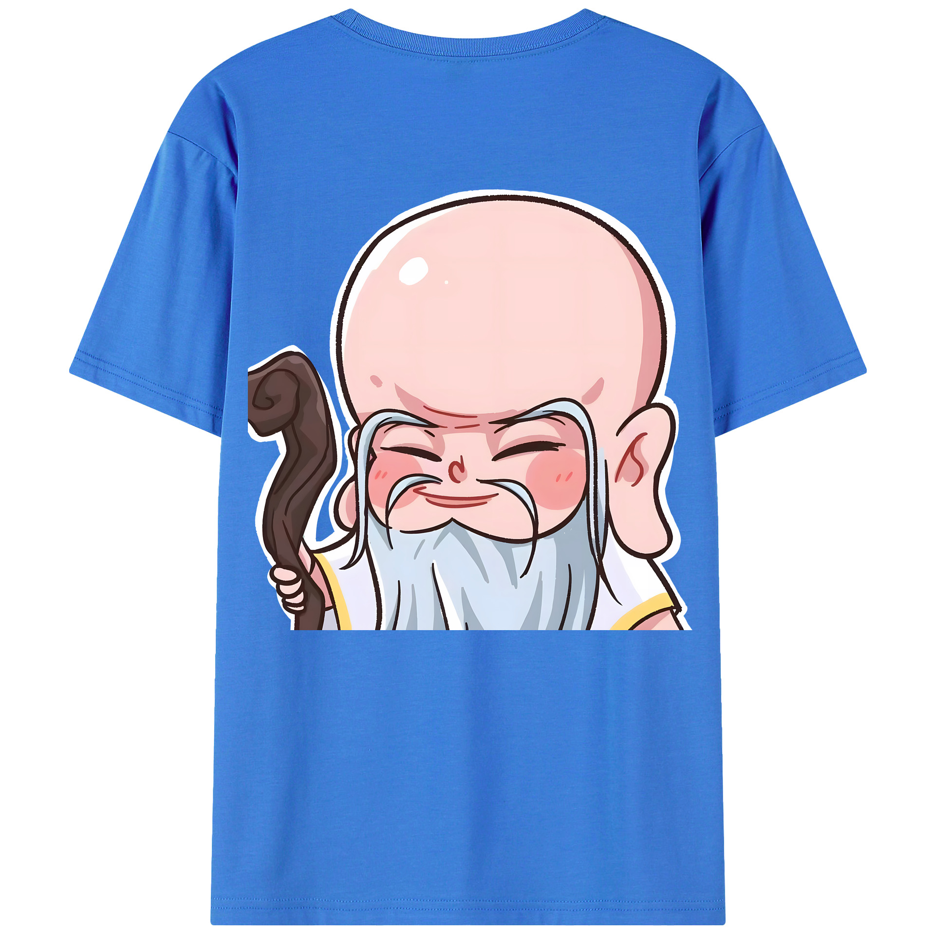 （画像用） Ne Zha 2 ナタ 魔童の大暴れ 綿100％ メンズ半袖Tシャツ（バックプリント） 通気性