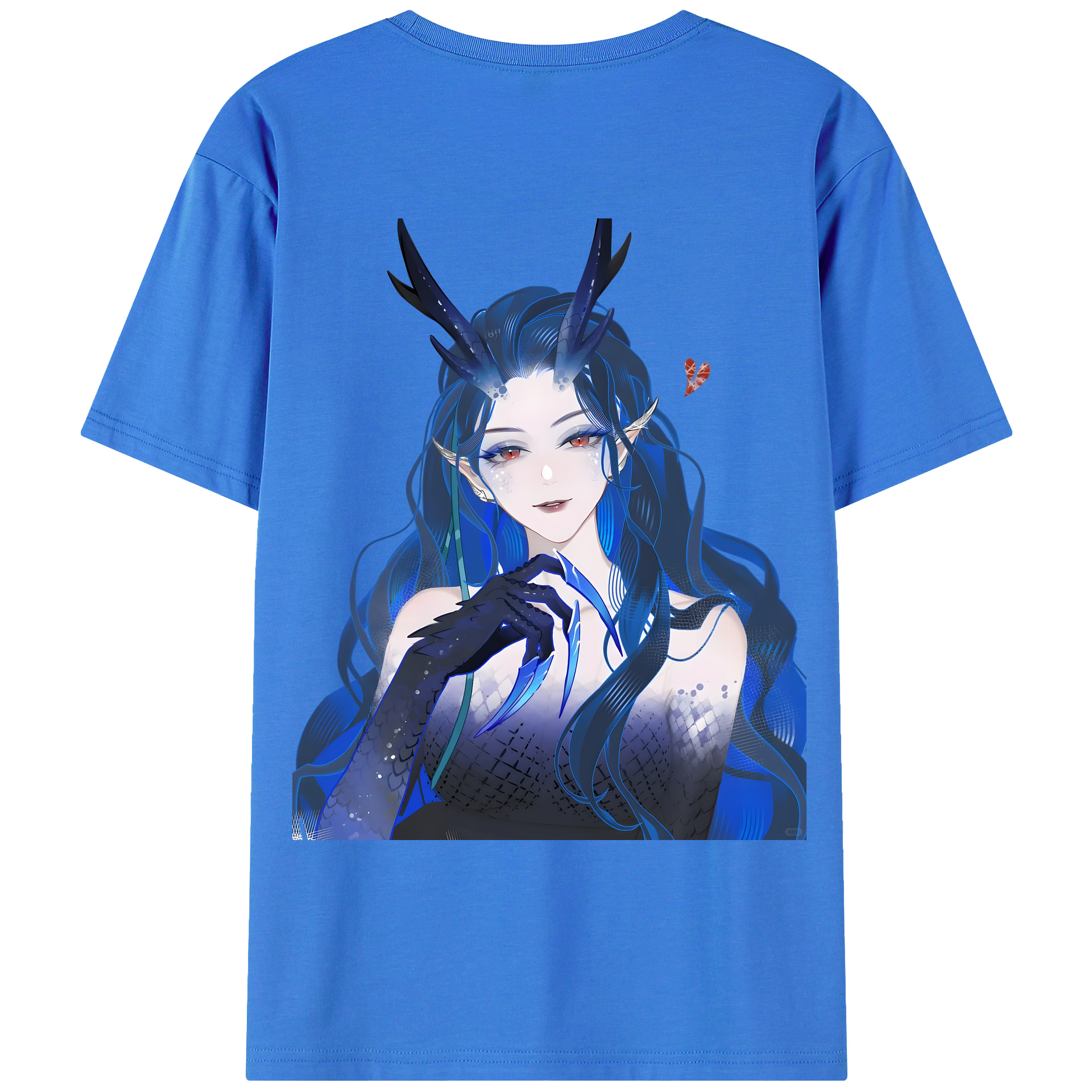 （画像用） Ne Zha 2 ナタ 魔童の大暴れ 綿100％ メンズ半袖Tシャツ（バックプリント） 通気性