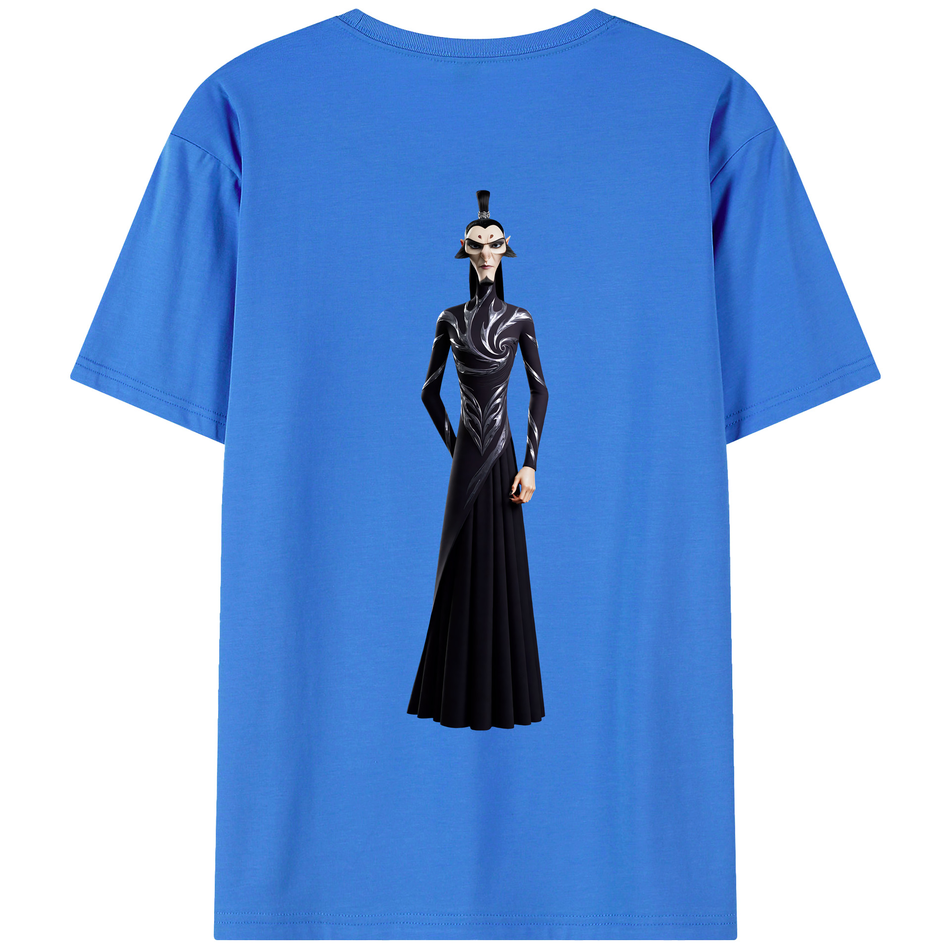 （画像用） Ne Zha 2 ナタ 魔童の大暴れ 綿100％ メンズ半袖Tシャツ（バックプリント） 通気性