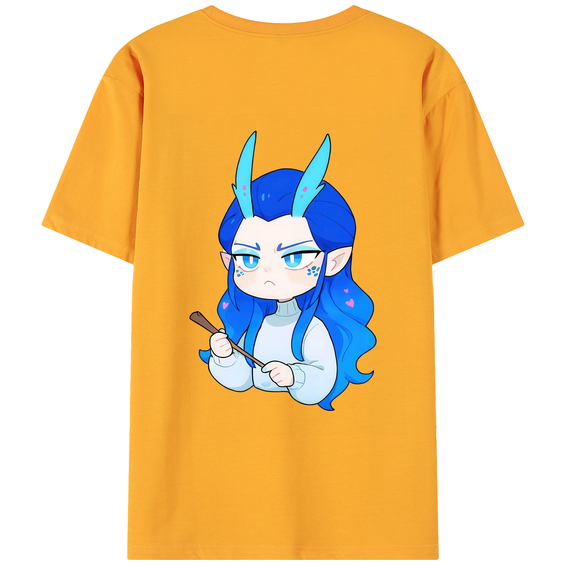 （画像用） Ne Zha 2 ナタ 魔童の大暴れ 綿100％ メンズ半袖Tシャツ（バックプリント） 通気性