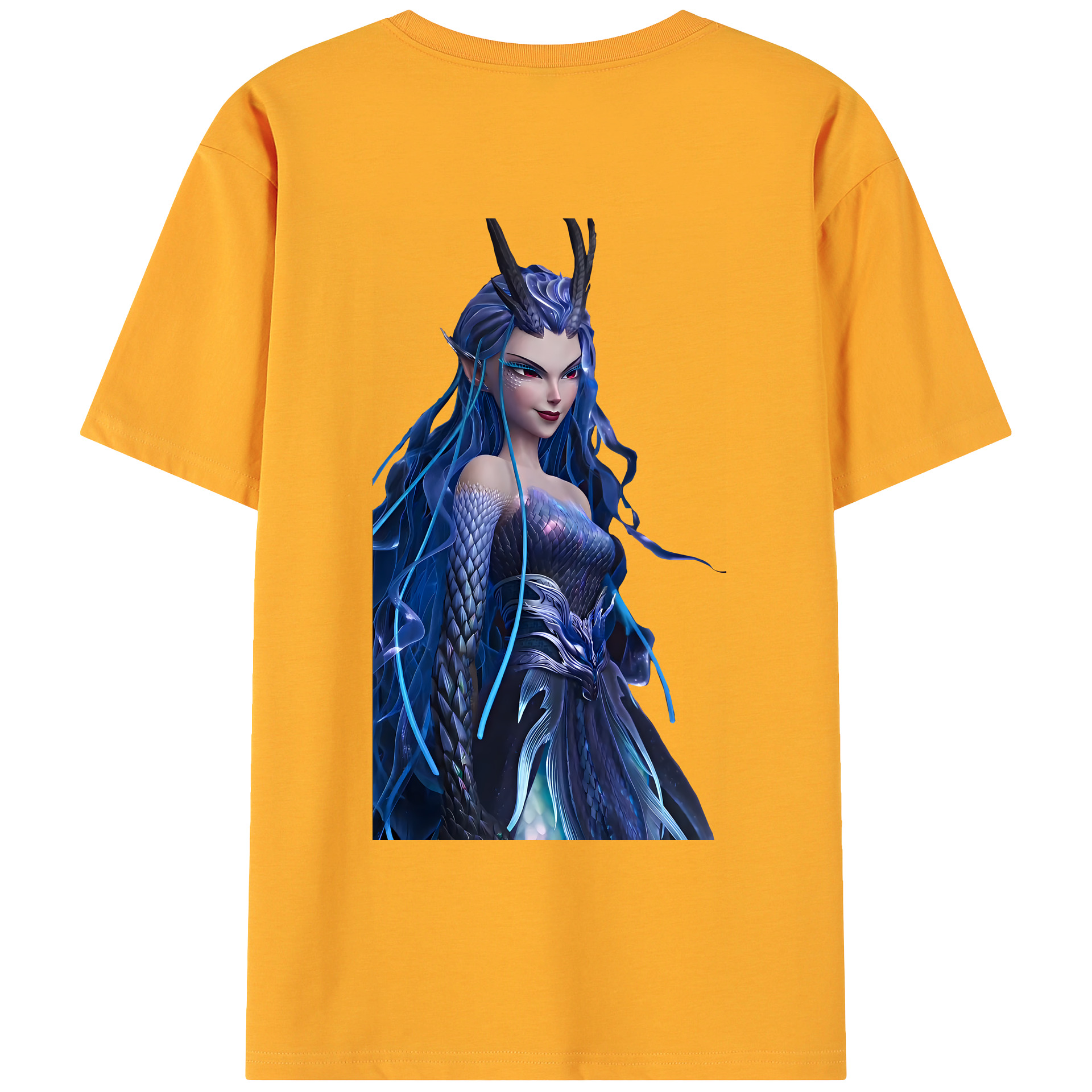 （画像用） Ne Zha 2 ナタ 魔童の大暴れ 綿100％ メンズ半袖Tシャツ（バックプリント） 通気性