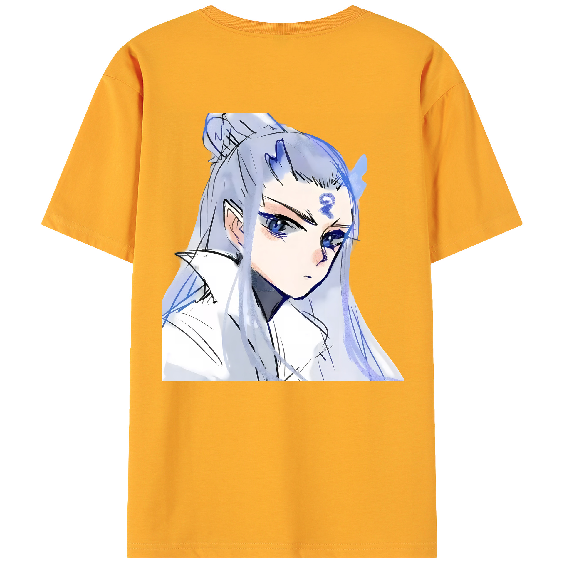 （画像用） Ne Zha 2 ナタ 魔童の大暴れ 綿100％ メンズ半袖Tシャツ（バックプリント） 通気性