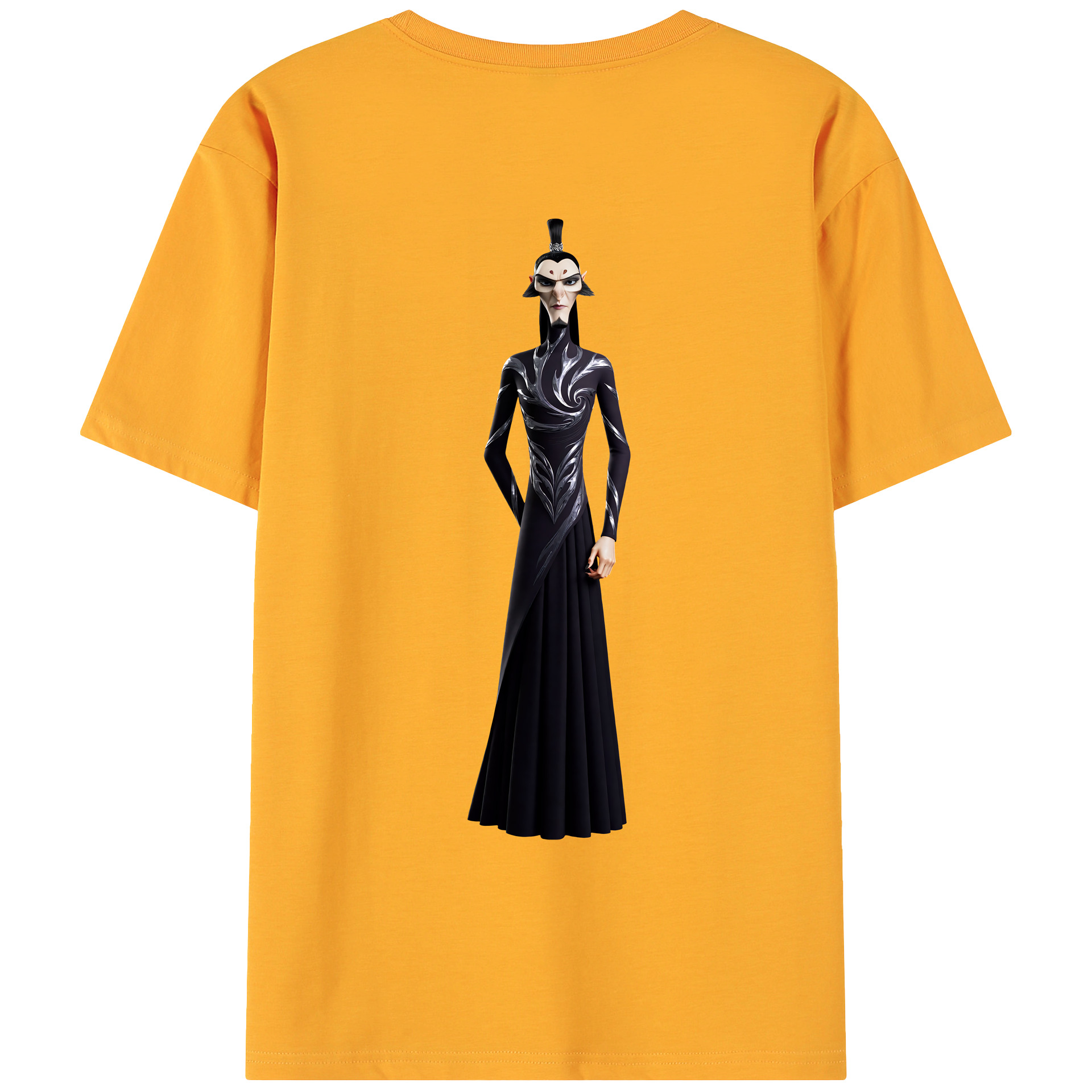 （画像用） Ne Zha 2 ナタ 魔童の大暴れ 綿100％ メンズ半袖Tシャツ（バックプリント） 通気性