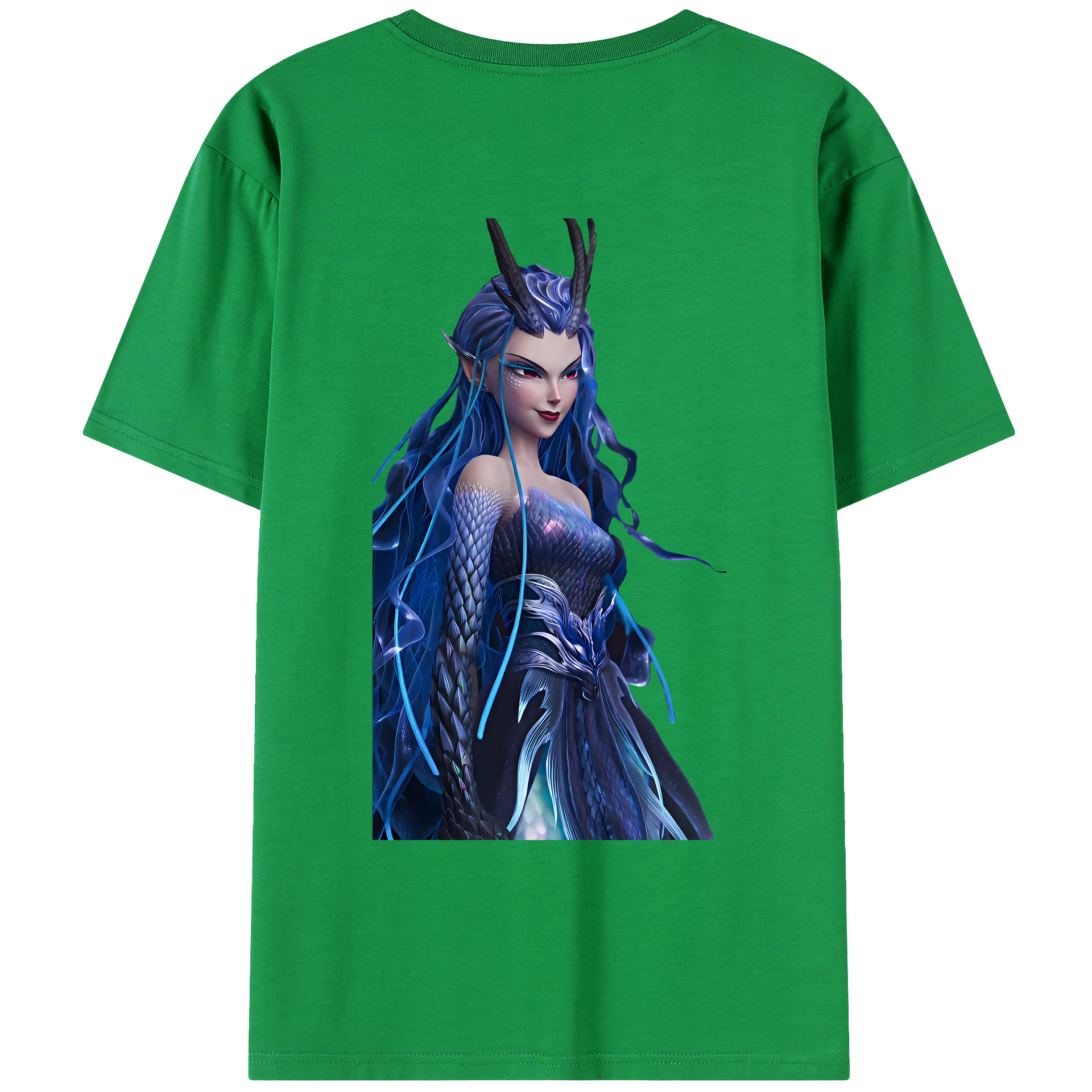 （画像用） Ne Zha 2 ナタ 魔童の大暴れ 綿100％ メンズ半袖Tシャツ（バックプリント） 通気性