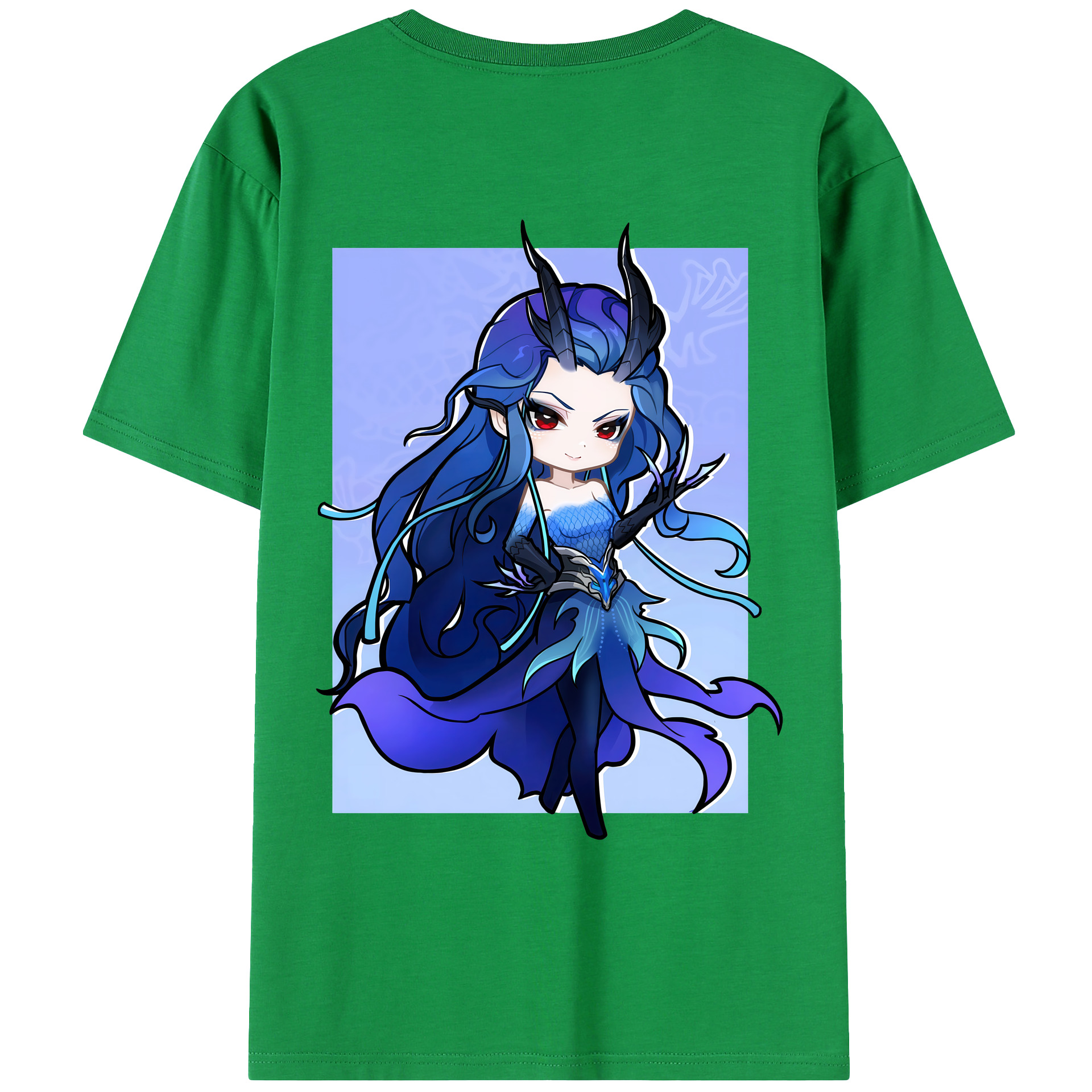 （画像用） Ne Zha 2 ナタ 魔童の大暴れ 綿100％ メンズ半袖Tシャツ（バックプリント） 通気性