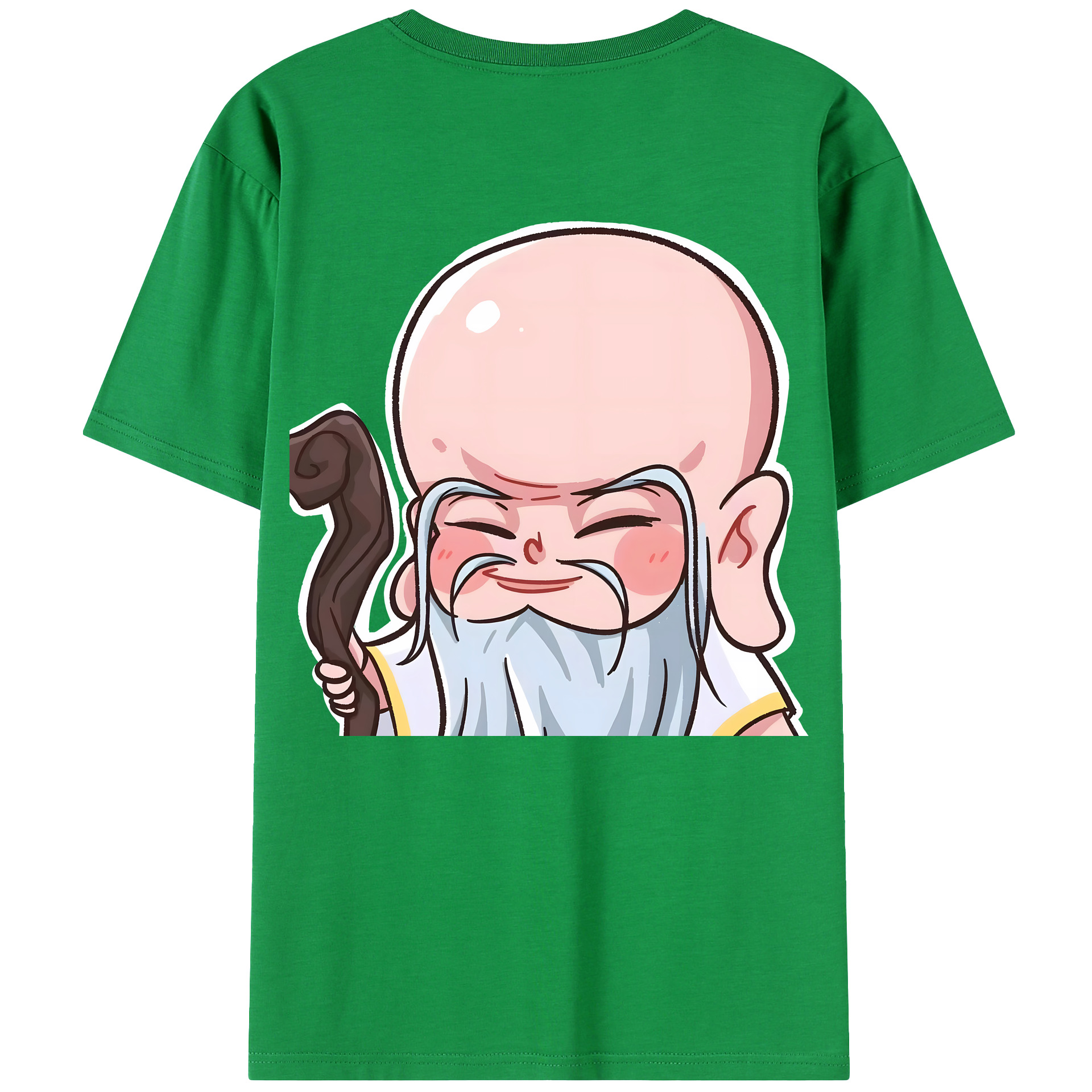 （画像用） Ne Zha 2 ナタ 魔童の大暴れ 綿100％ メンズ半袖Tシャツ（バックプリント） 通気性