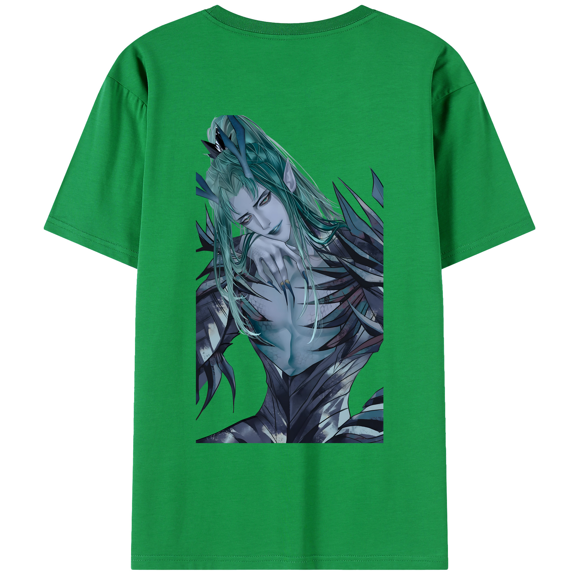 （画像用） Ne Zha 2 ナタ 魔童の大暴れ 綿100％ メンズ半袖Tシャツ（バックプリント） 通気性