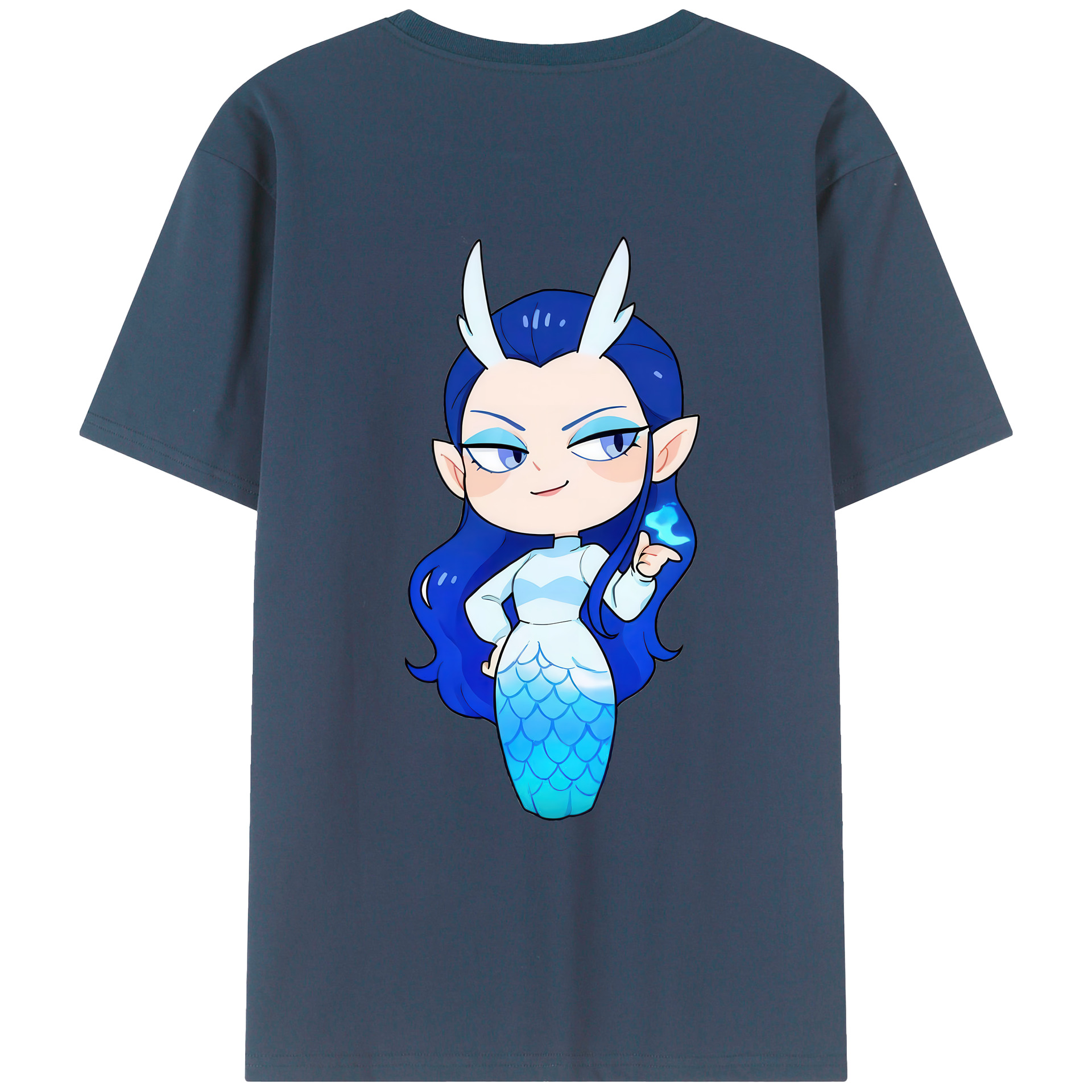 （画像用） Ne Zha 2 ナタ 魔童の大暴れ 綿100％ メンズ半袖Tシャツ（バックプリント） 通気性
