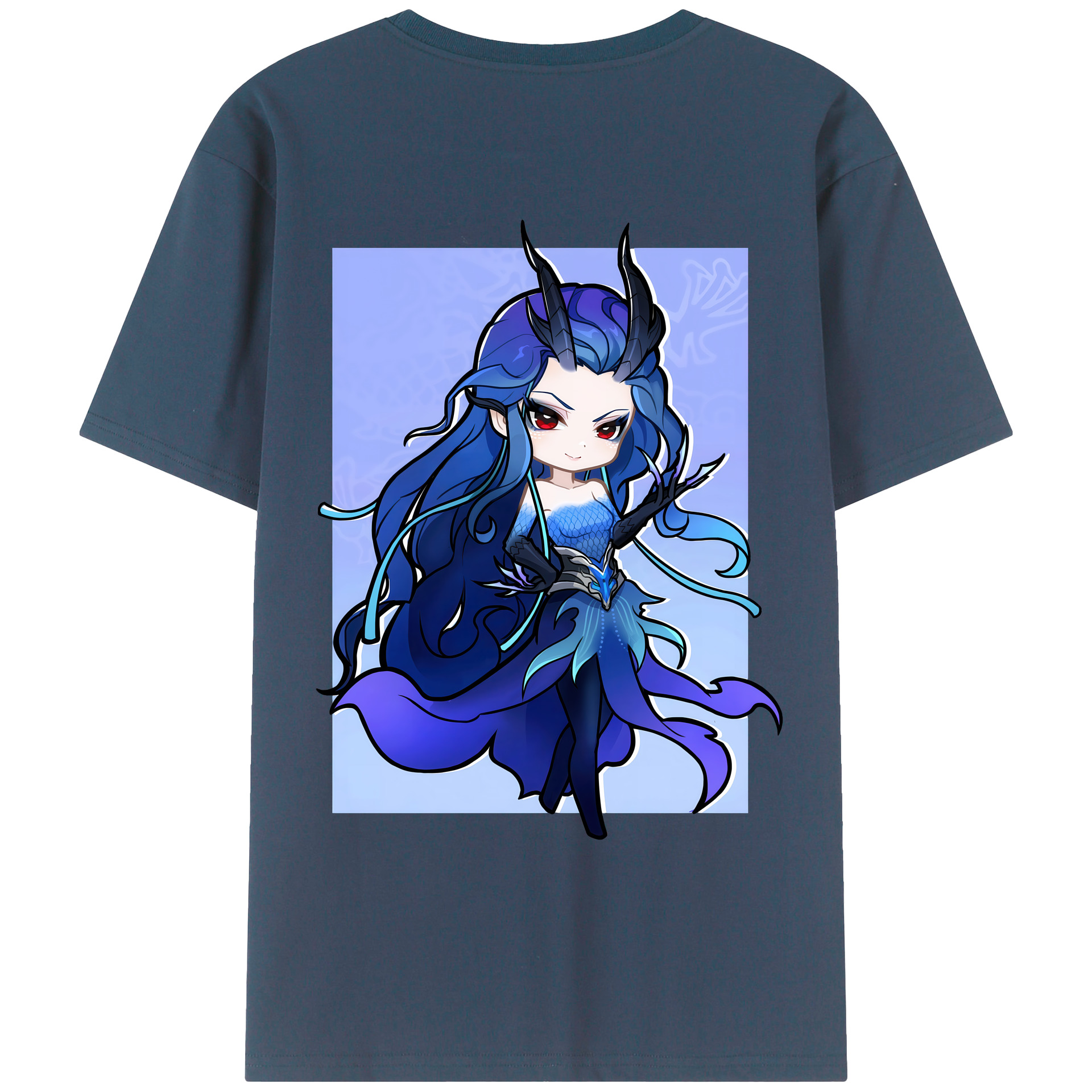 （画像用） Ne Zha 2 ナタ 魔童の大暴れ 綿100％ メンズ半袖Tシャツ（バックプリント） 通気性