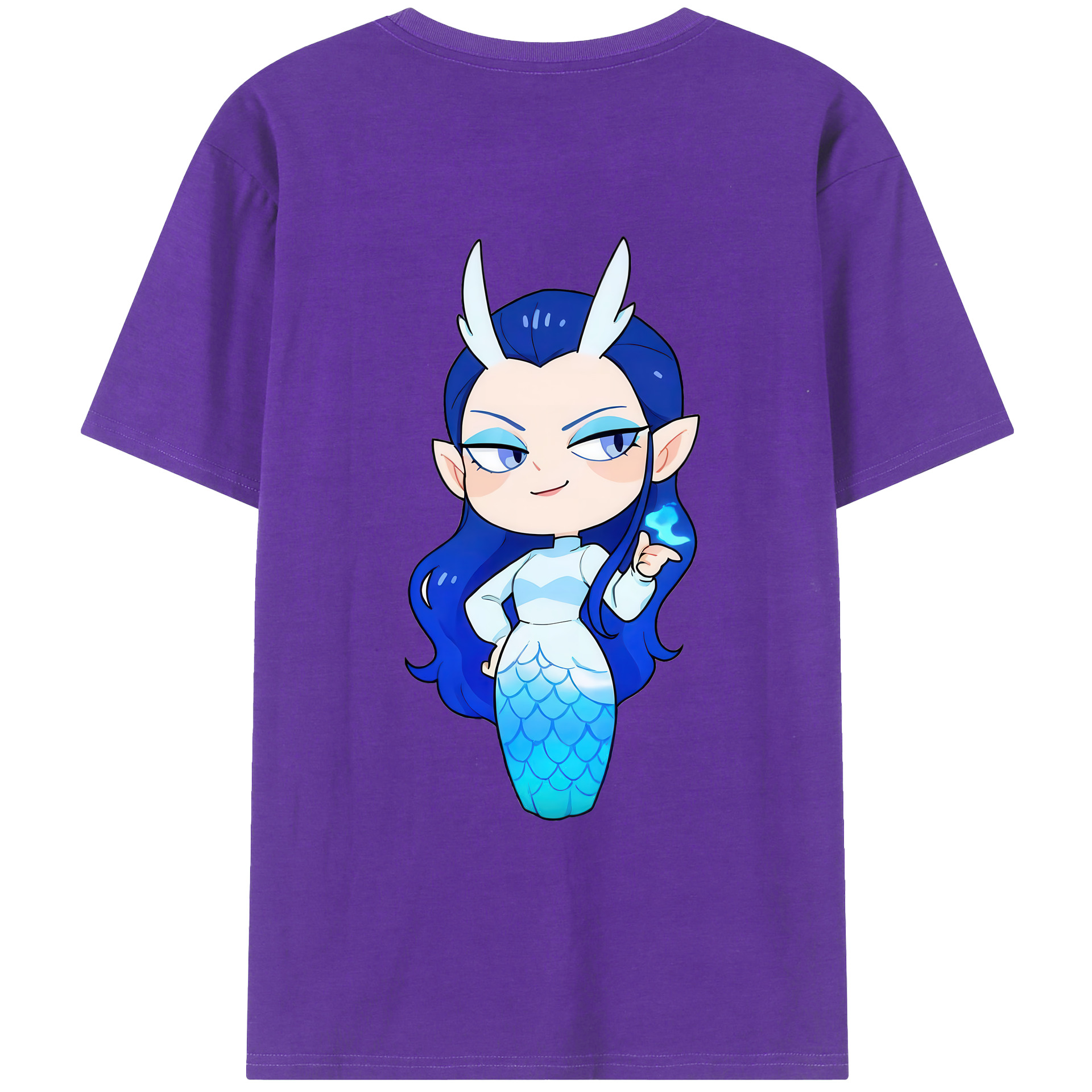 （画像用） Ne Zha 2 ナタ 魔童の大暴れ 綿100％ メンズ半袖Tシャツ（バックプリント） 通気性