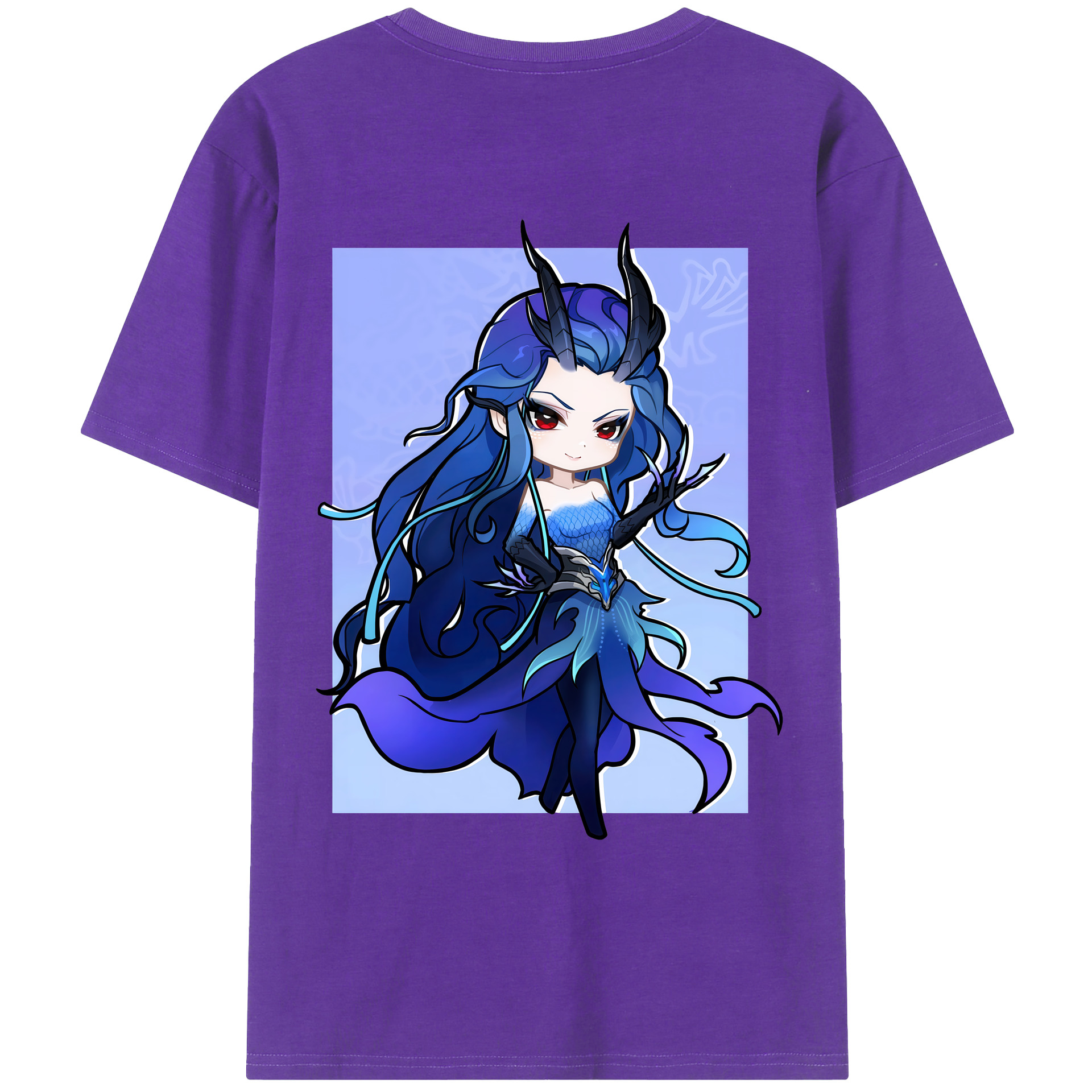 （画像用） Ne Zha 2 ナタ 魔童の大暴れ 綿100％ メンズ半袖Tシャツ（バックプリント） 通気性
