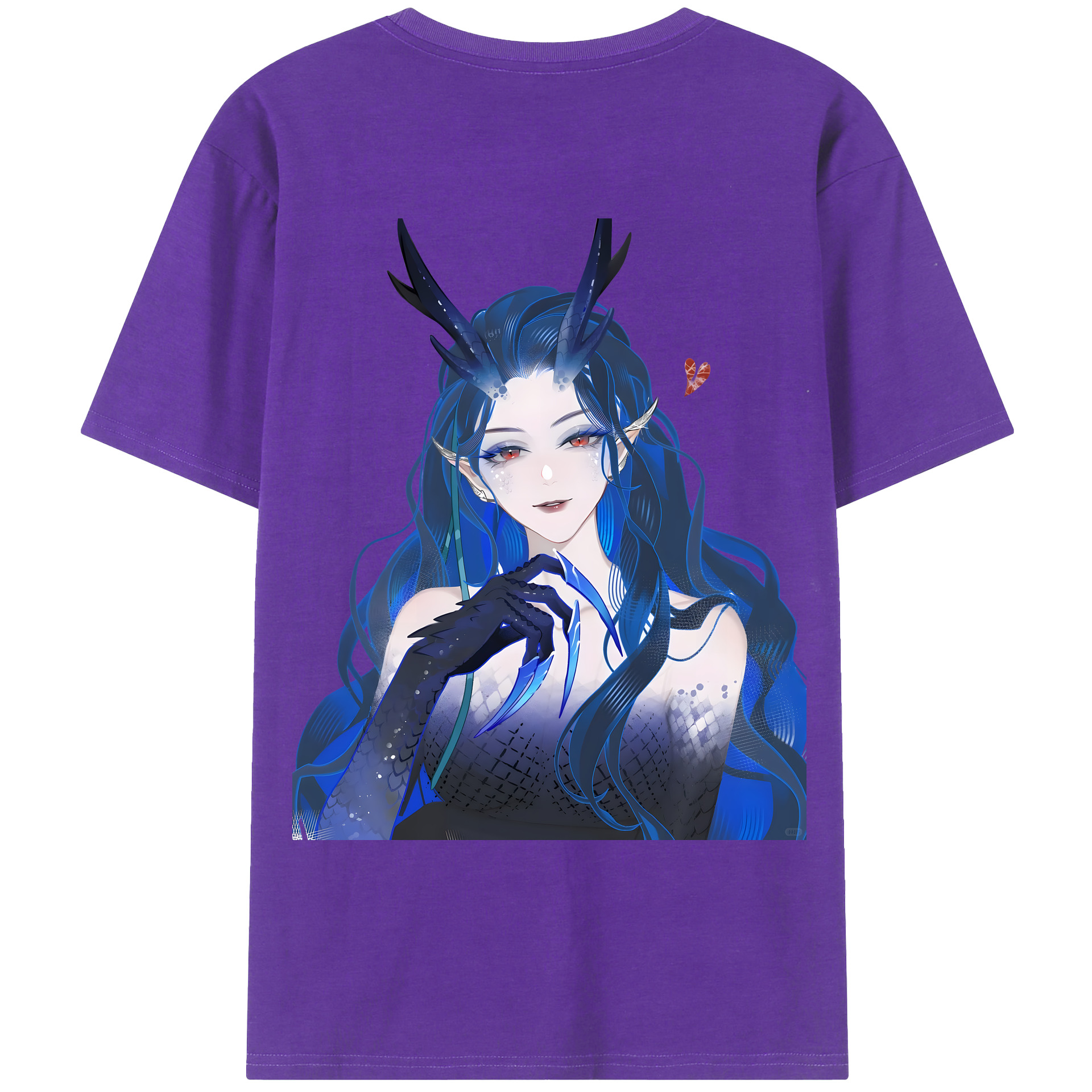 （画像用） Ne Zha 2 ナタ 魔童の大暴れ 綿100％ メンズ半袖Tシャツ（バックプリント） 通気性