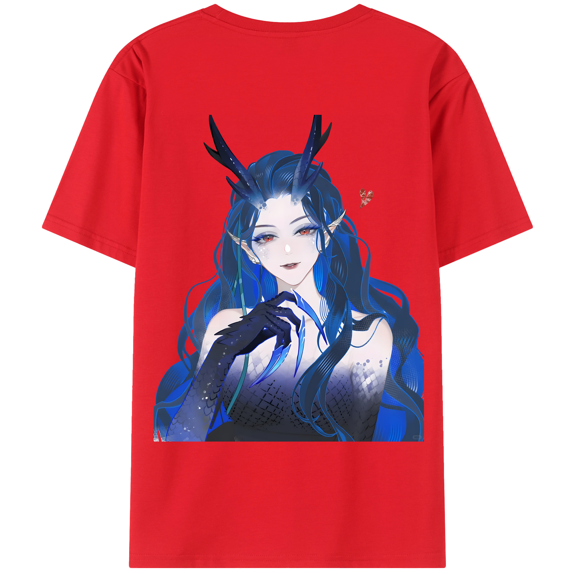 （画像用） Ne Zha 2 ナタ 魔童の大暴れ 綿100％ メンズ半袖Tシャツ（バックプリント） 通気性