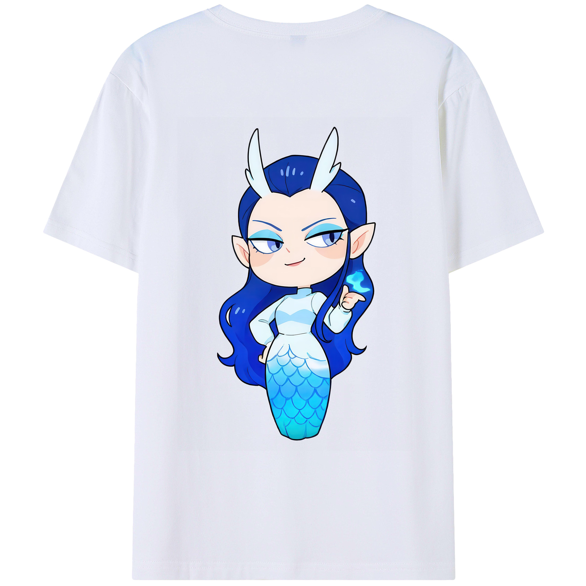 （画像用） Ne Zha 2 ナタ 魔童の大暴れ 綿100％ メンズ半袖Tシャツ（バックプリント） 通気性