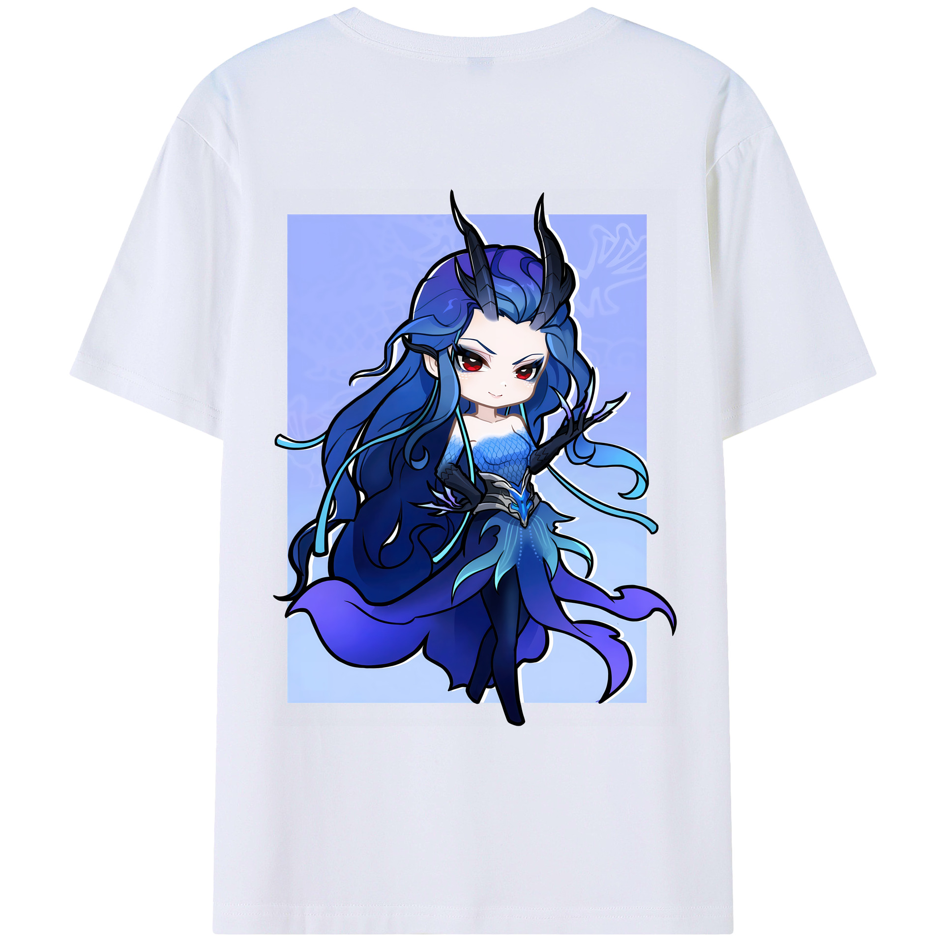 （画像用） Ne Zha 2 ナタ 魔童の大暴れ 綿100％ メンズ半袖Tシャツ（バックプリント） 通気性