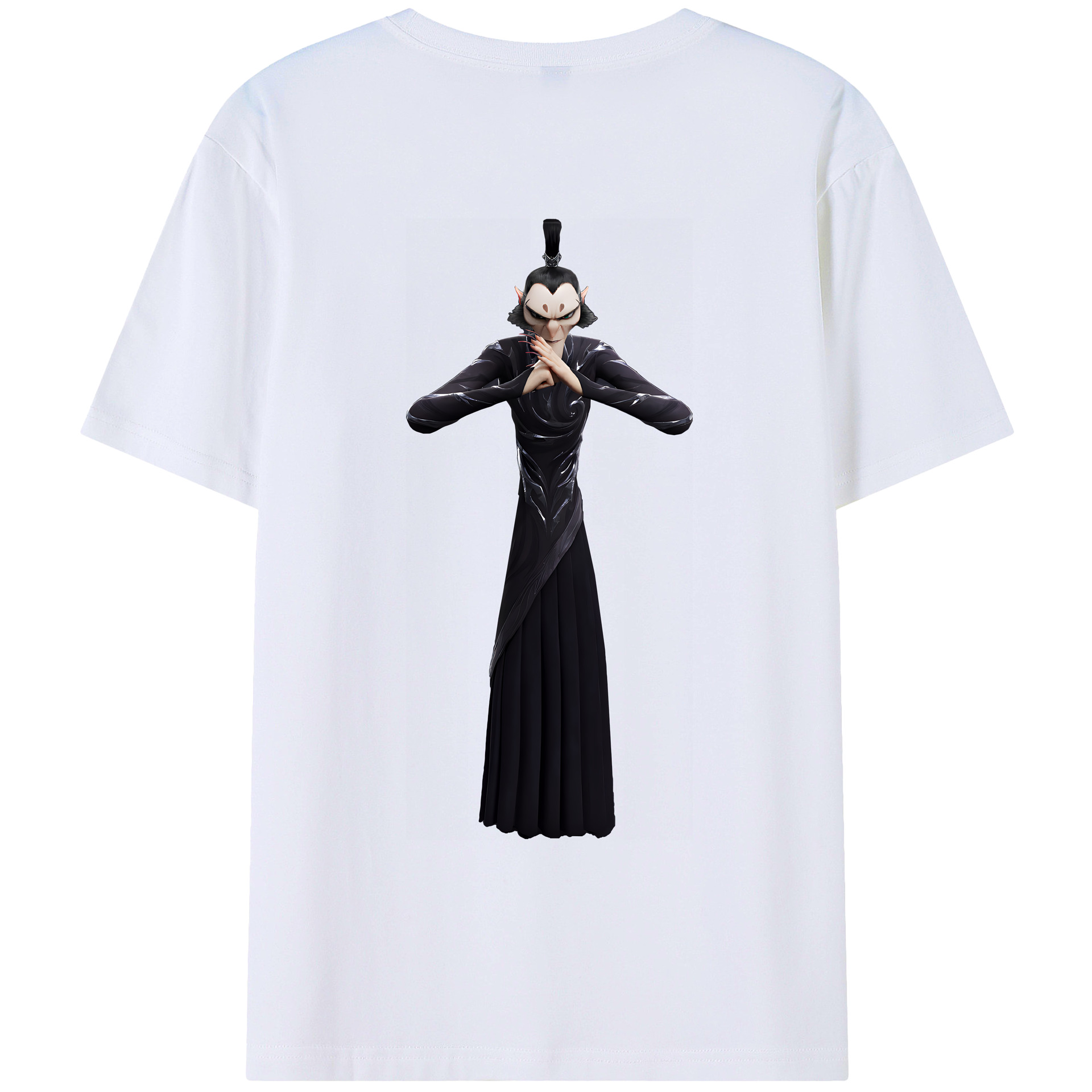 （画像用） Ne Zha 2 ナタ 魔童の大暴れ 綿100％ メンズ半袖Tシャツ（バックプリント） 通気性