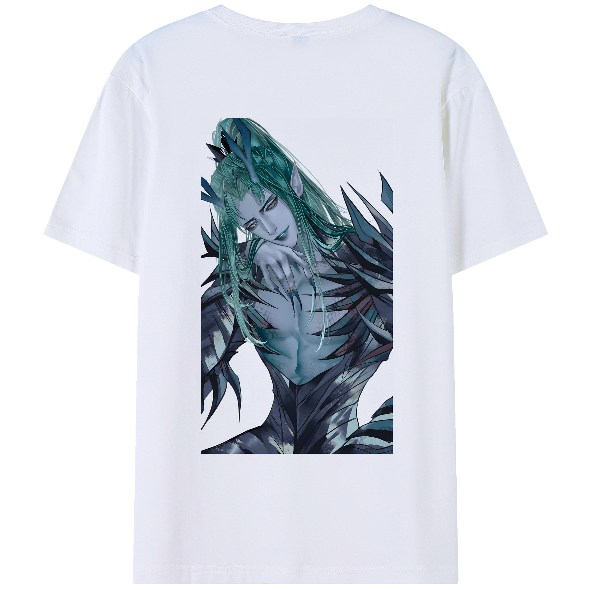 （画像用） Ne Zha 2 ナタ 魔童の大暴れ 綿100％ メンズ半袖Tシャツ（バックプリント） 通気性