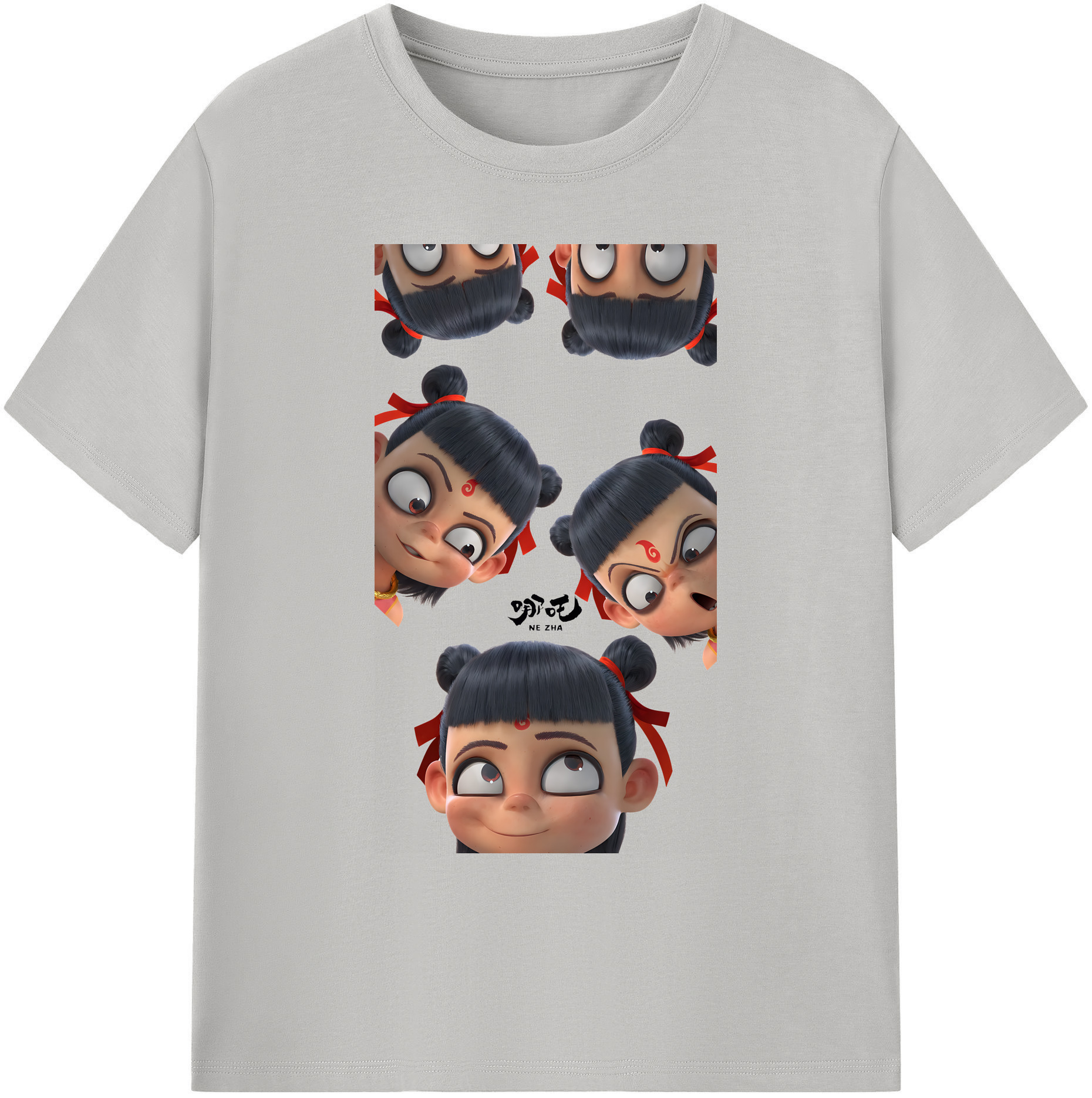 （画像用） Ne Zha 2 ナタ 魔童の大暴れ 綿100％ メンズ半袖Tシャツ｜肌触りやわらか＆通気性