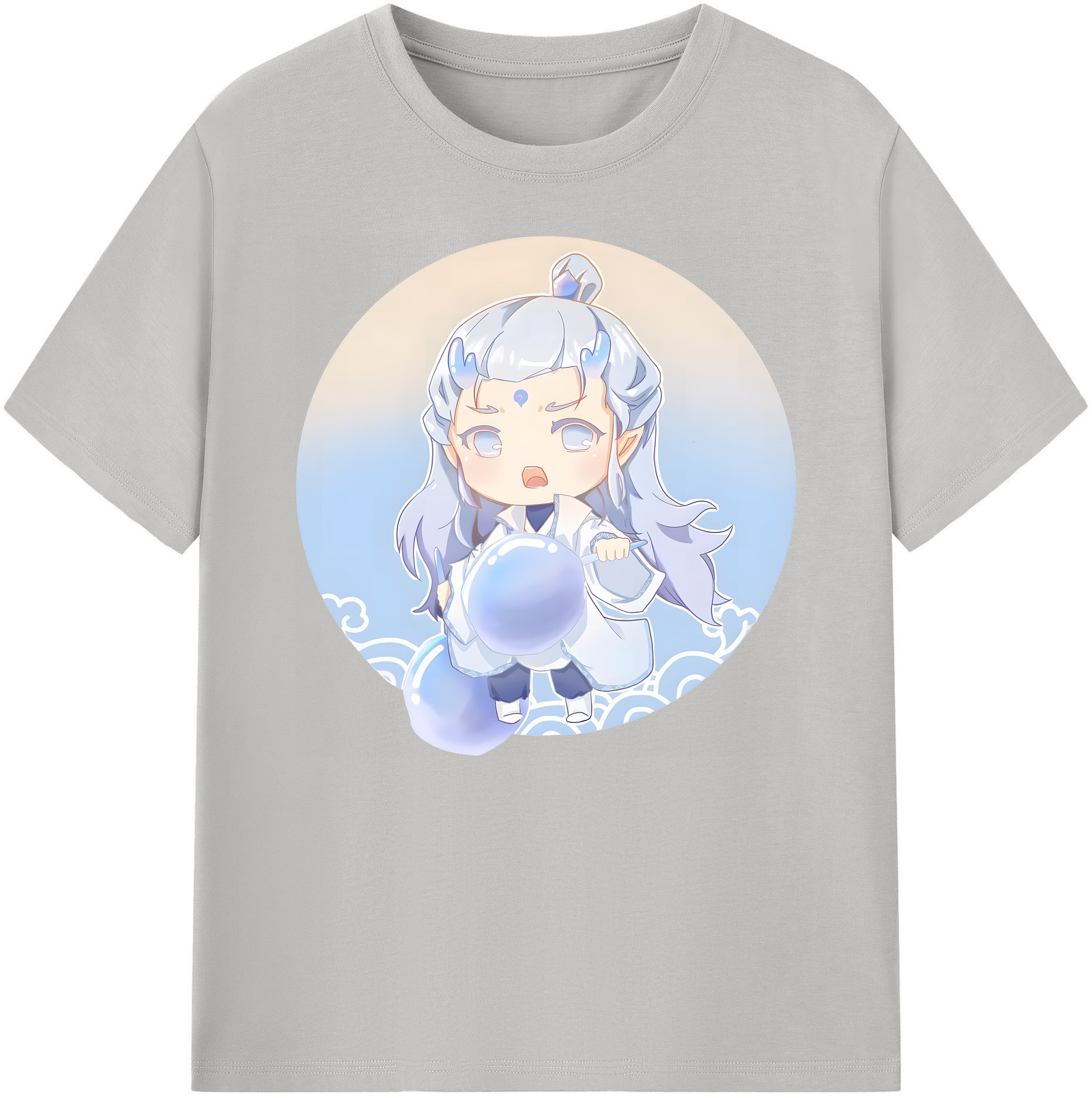 （画像用） Ne Zha 2 ナタ 魔童の大暴れ 綿100％ メンズ半袖Tシャツ｜肌触りやわらか＆通気性