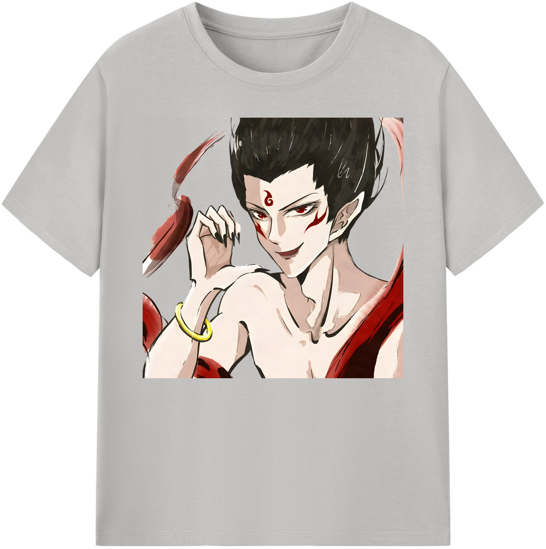 （画像用） Ne Zha 2 ナタ 魔童の大暴れ 綿100％ メンズ半袖Tシャツ｜肌触りやわらか＆通気性
