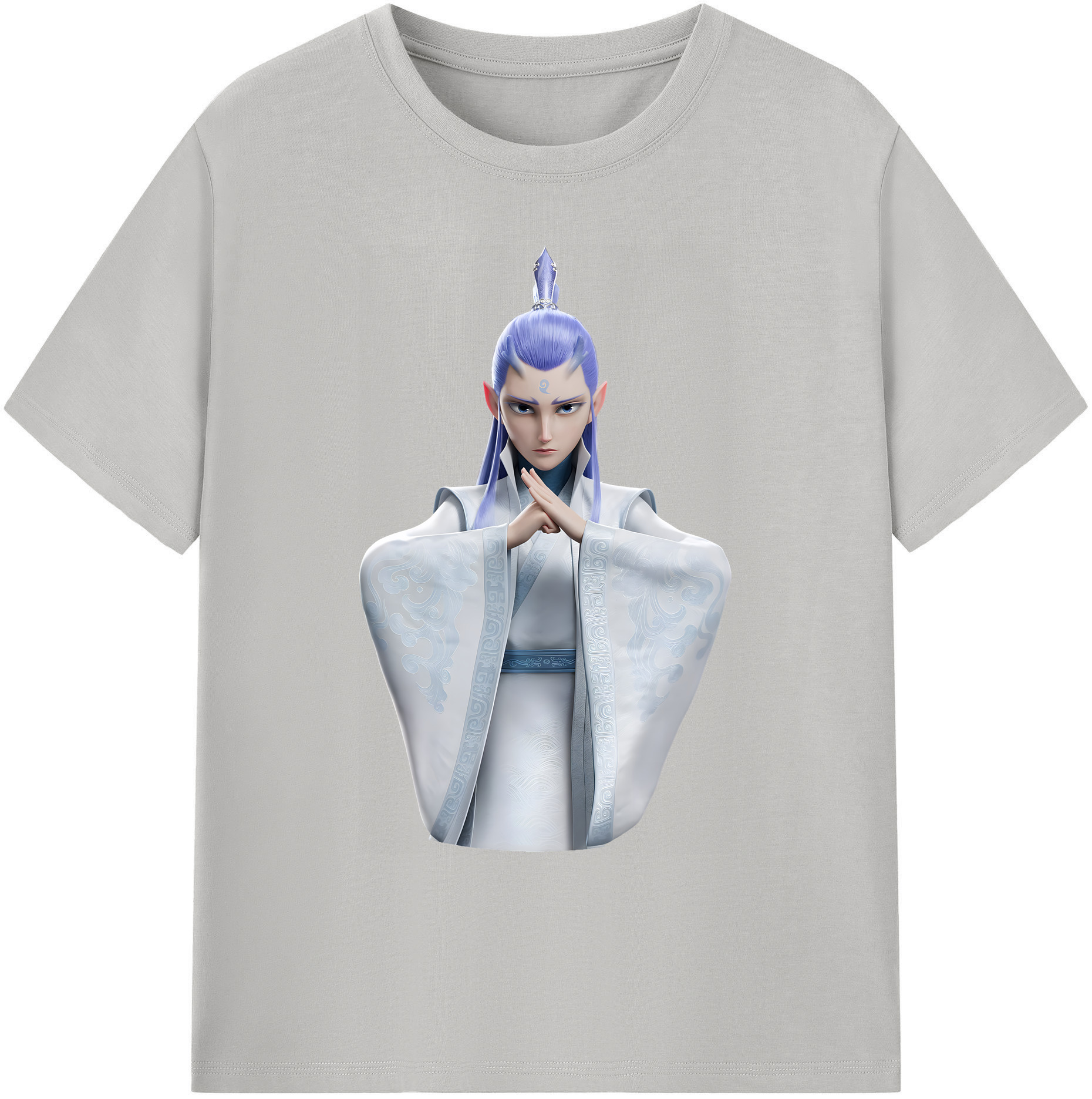 （画像用） Ne Zha 2 ナタ 魔童の大暴れ 綿100％ メンズ半袖Tシャツ｜肌触りやわらか＆通気性