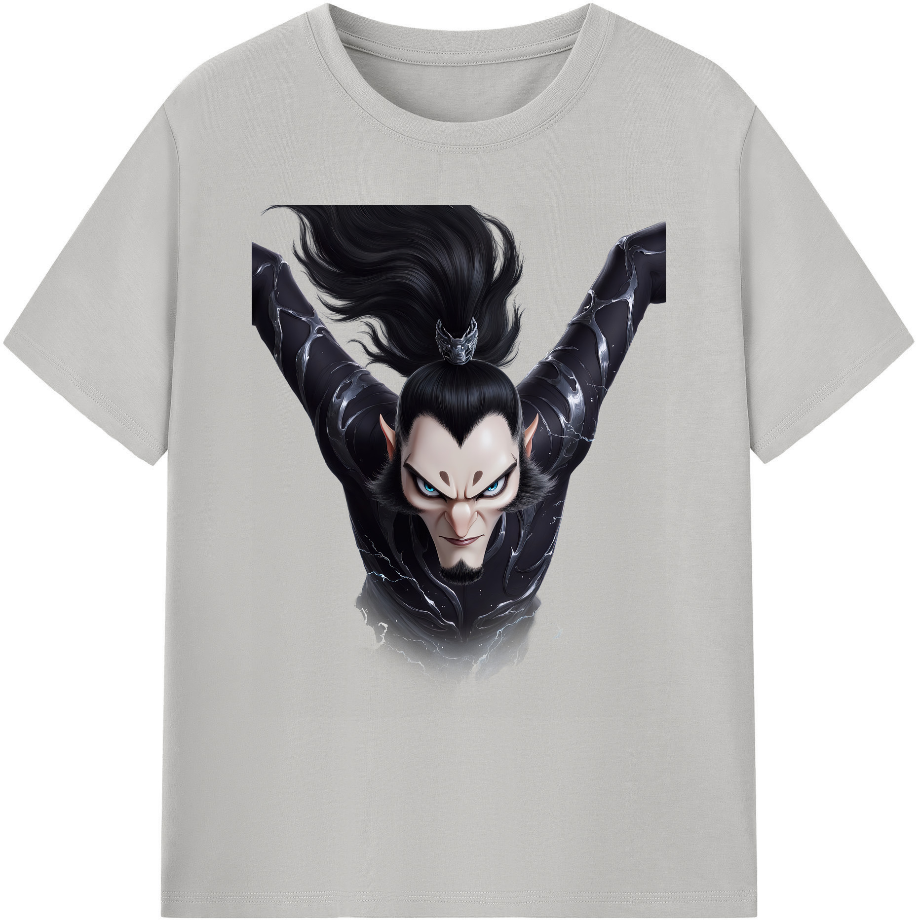 （画像用） Ne Zha 2 ナタ 魔童の大暴れ 綿100％ メンズ半袖Tシャツ｜肌触りやわらか＆通気性