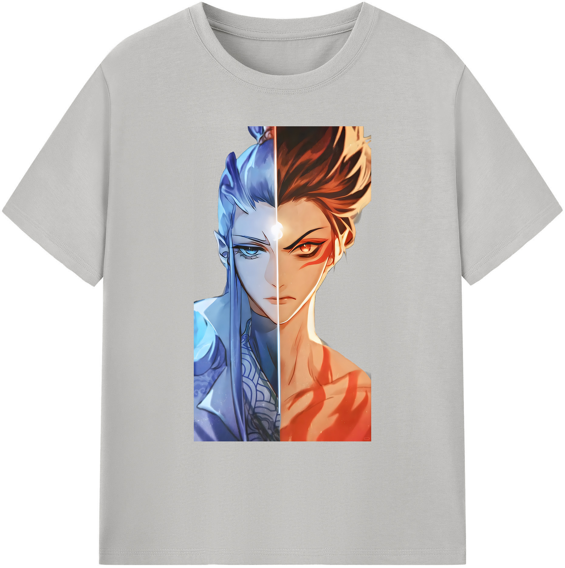 （画像用） Ne Zha 2 ナタ 魔童の大暴れ 綿100％ メンズ半袖Tシャツ｜肌触りやわらか＆通気性
