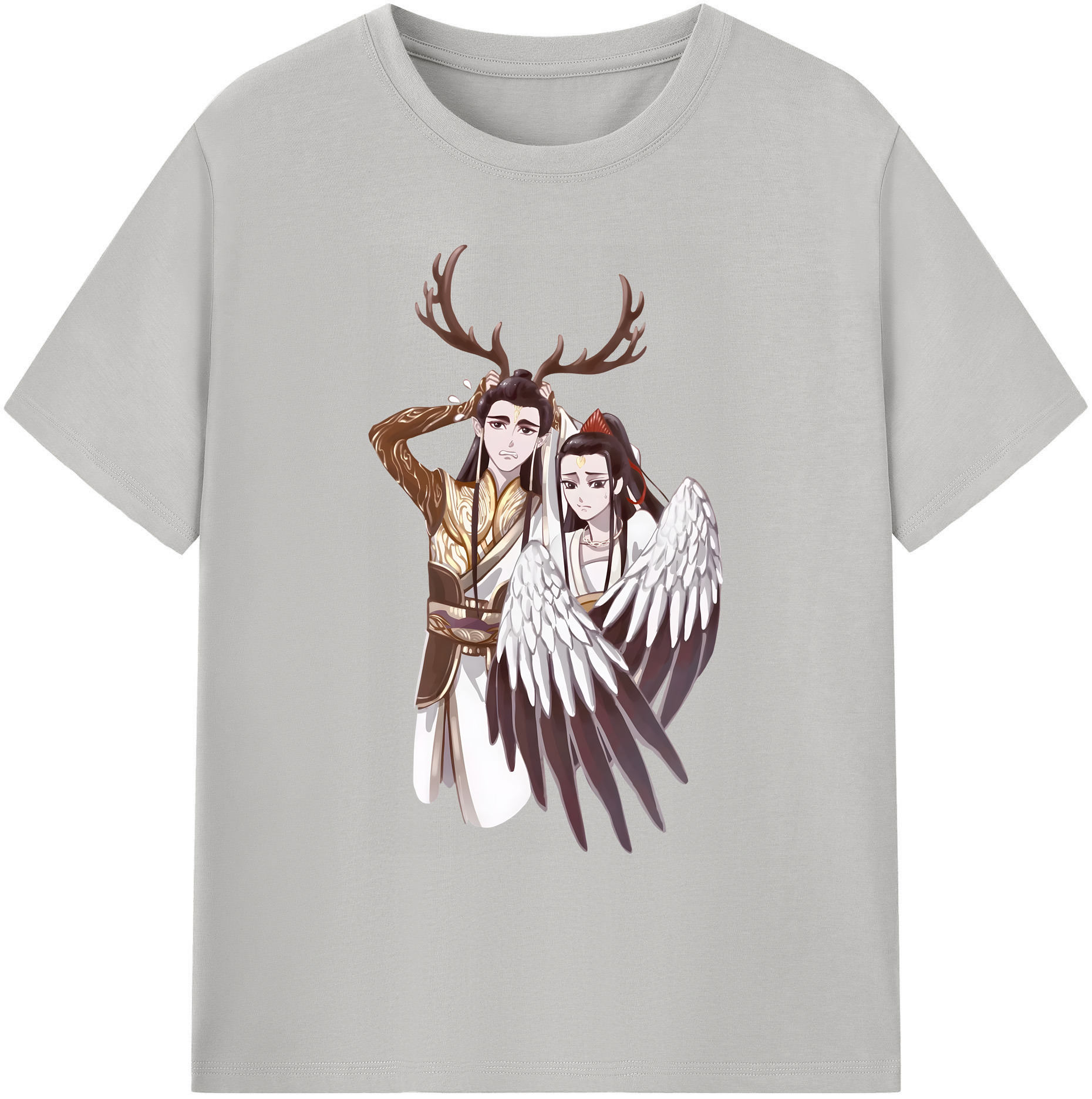 （画像用） Ne Zha 2 ナタ 魔童の大暴れ 綿100％ メンズ半袖Tシャツ｜肌触りやわらか＆通気性