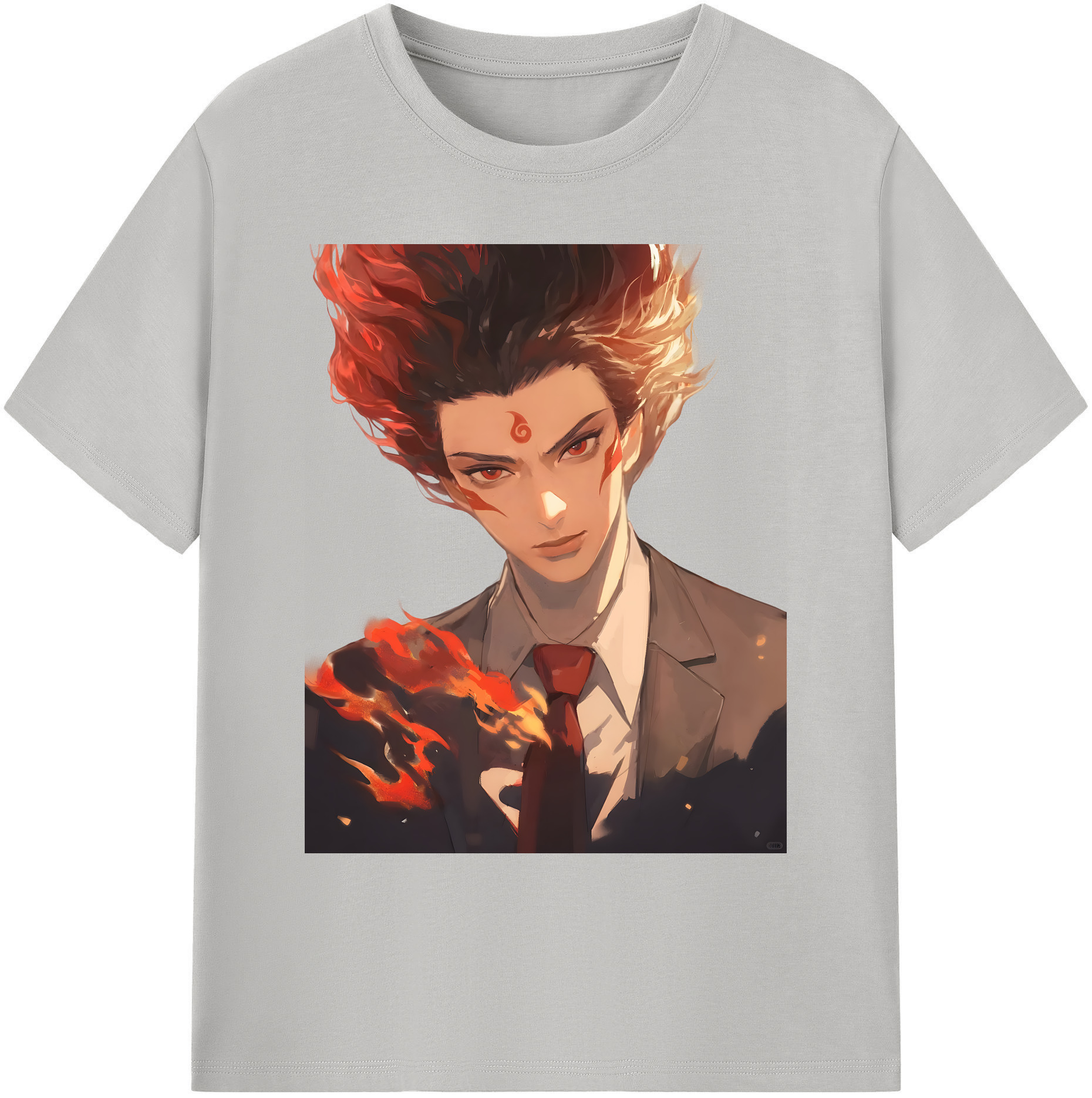 （画像用） Ne Zha 2 ナタ 魔童の大暴れ 綿100％ メンズ半袖Tシャツ｜肌触りやわらか＆通気性