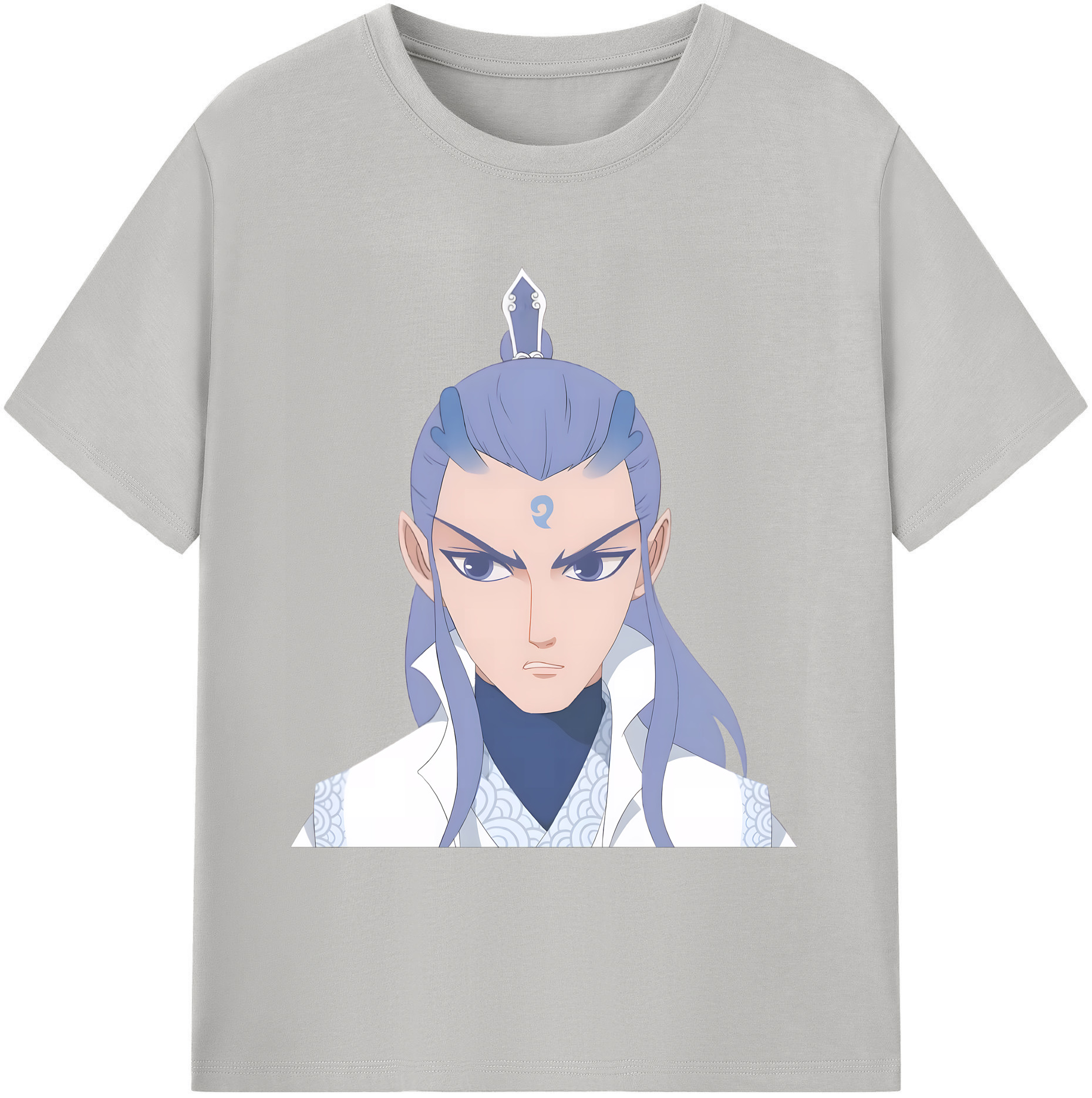 （画像用） Ne Zha 2 ナタ 魔童の大暴れ 綿100％ メンズ半袖Tシャツ｜肌触りやわらか＆通気性
