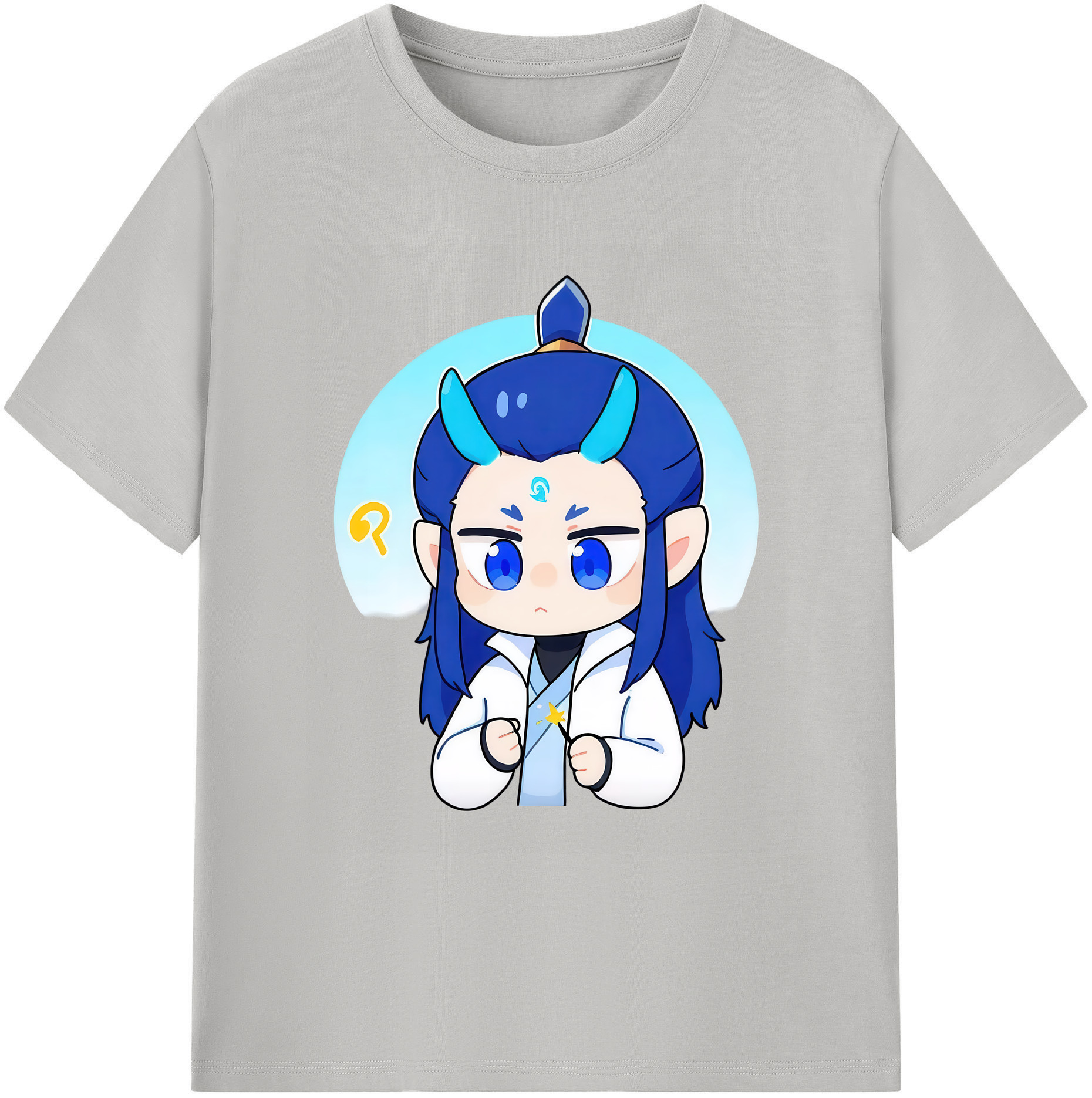 （画像用） Ne Zha 2 ナタ 魔童の大暴れ 綿100％ メンズ半袖Tシャツ｜肌触りやわらか＆通気性