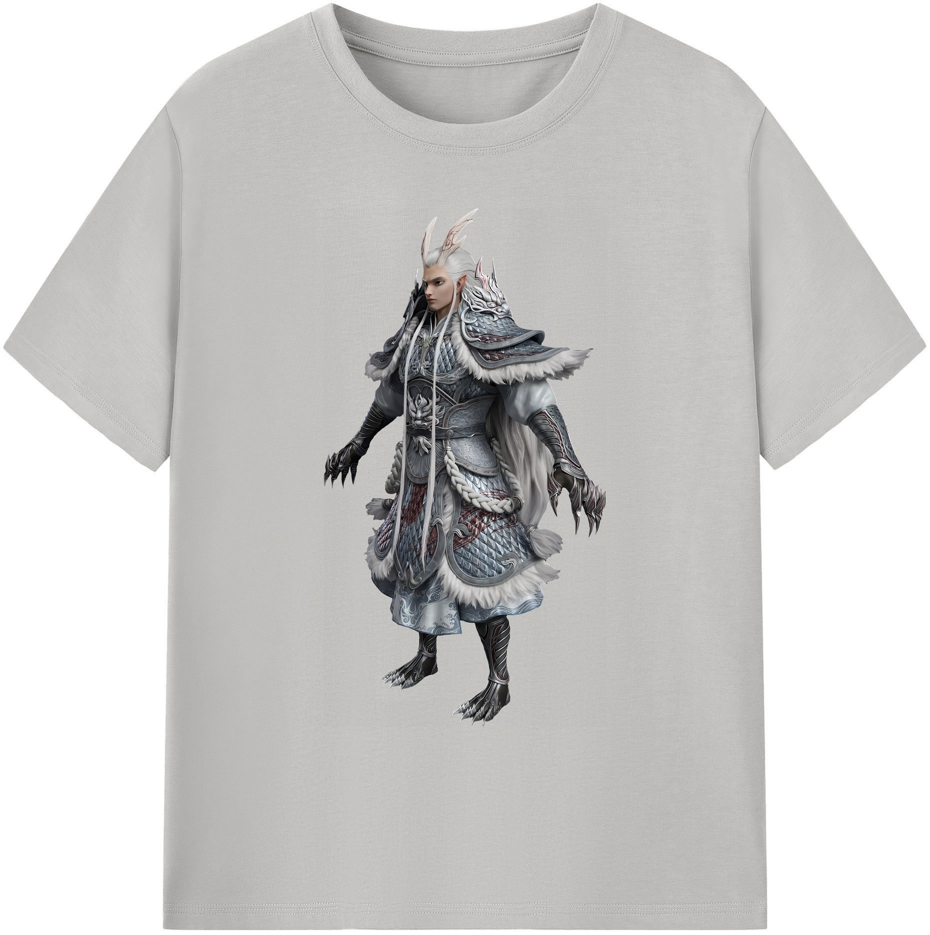 （画像用） Ne Zha 2 ナタ 魔童の大暴れ 綿100％ メンズ半袖Tシャツ｜肌触りやわらか＆通気性