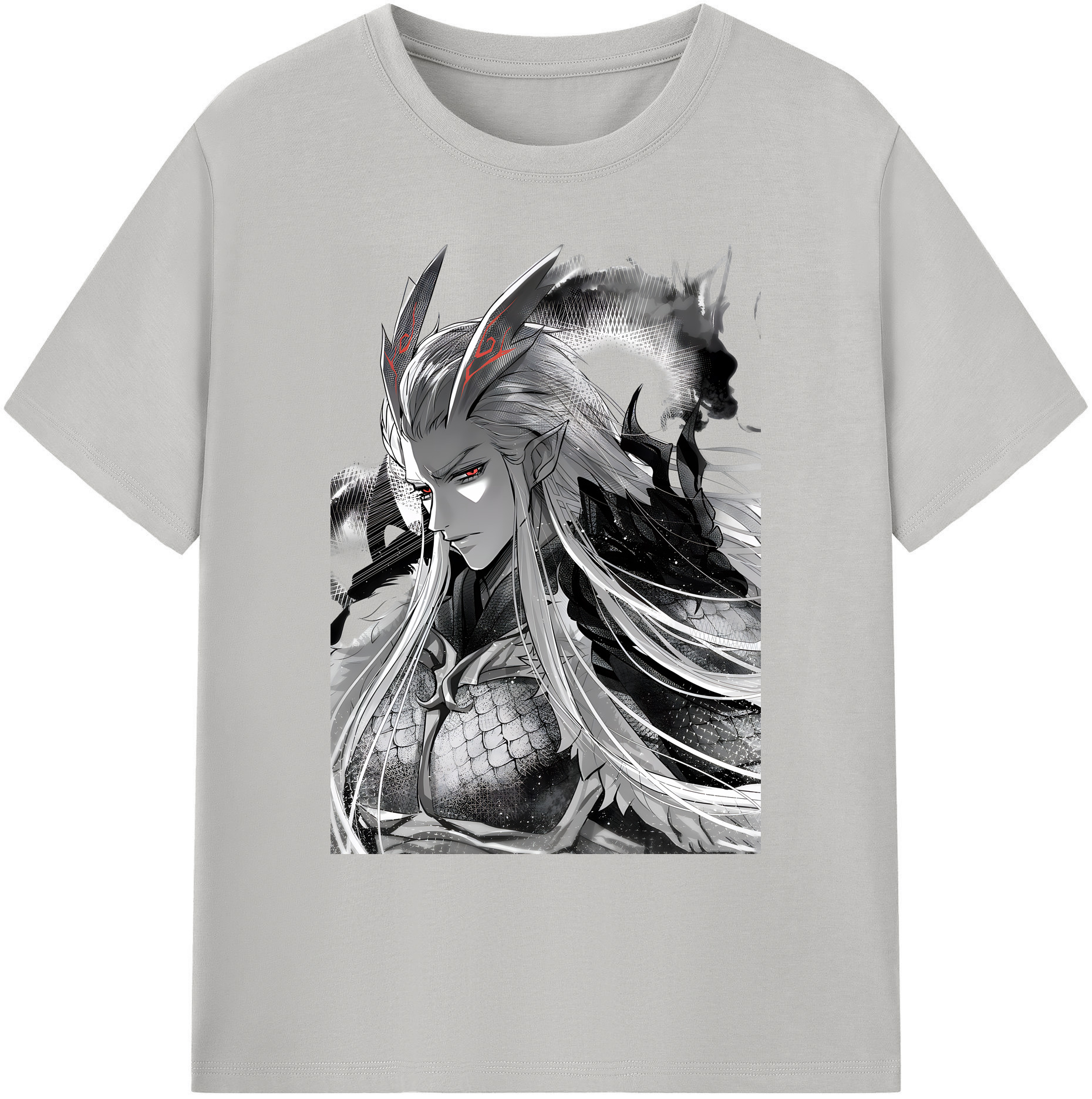 （画像用） Ne Zha 2 ナタ 魔童の大暴れ 綿100％ メンズ半袖Tシャツ｜肌触りやわらか＆通気性