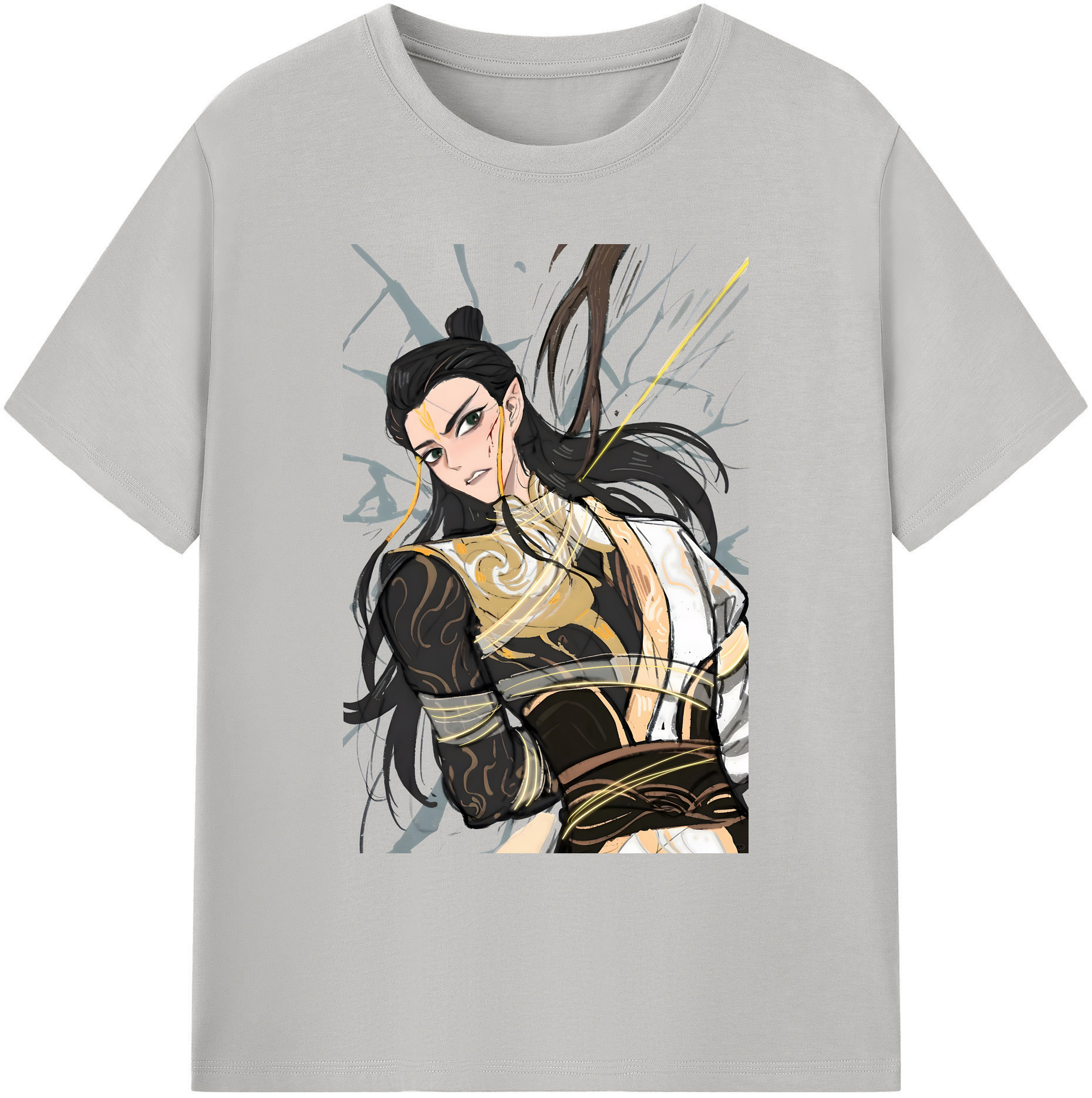 （画像用） Ne Zha 2 ナタ 魔童の大暴れ 綿100％ メンズ半袖Tシャツ｜肌触りやわらか＆通気性