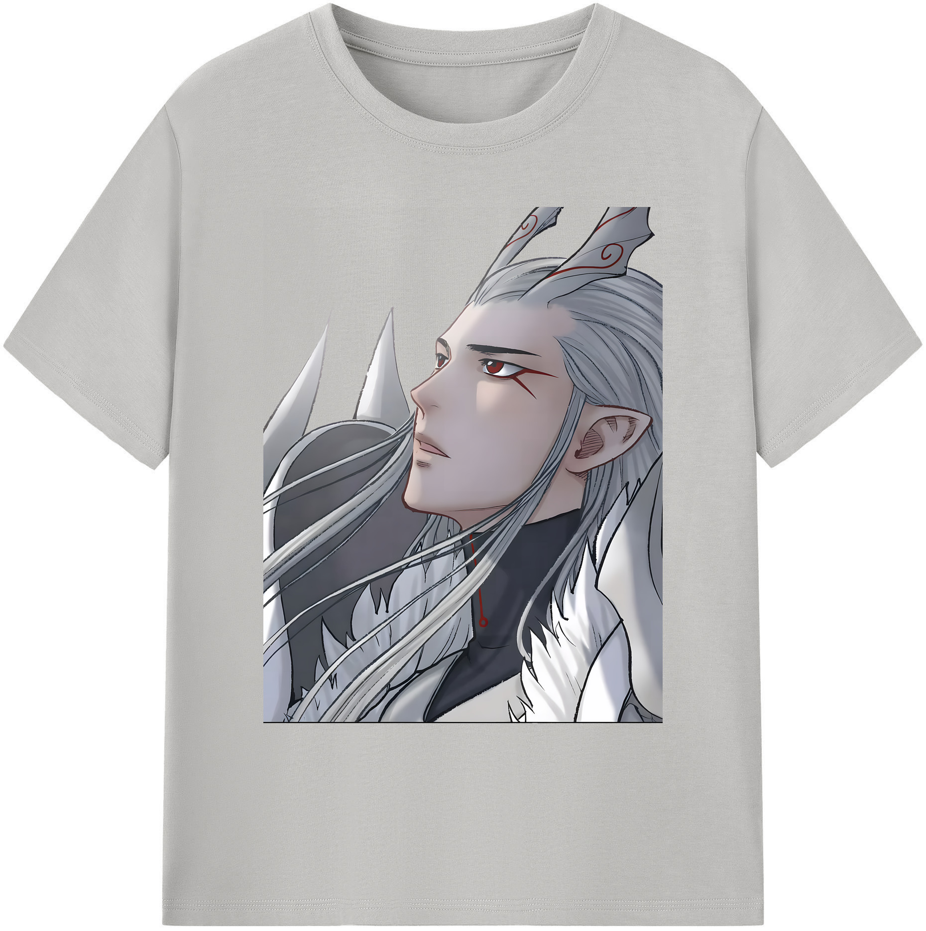 （画像用） Ne Zha 2 ナタ 魔童の大暴れ 綿100％ メンズ半袖Tシャツ｜肌触りやわらか＆通気性