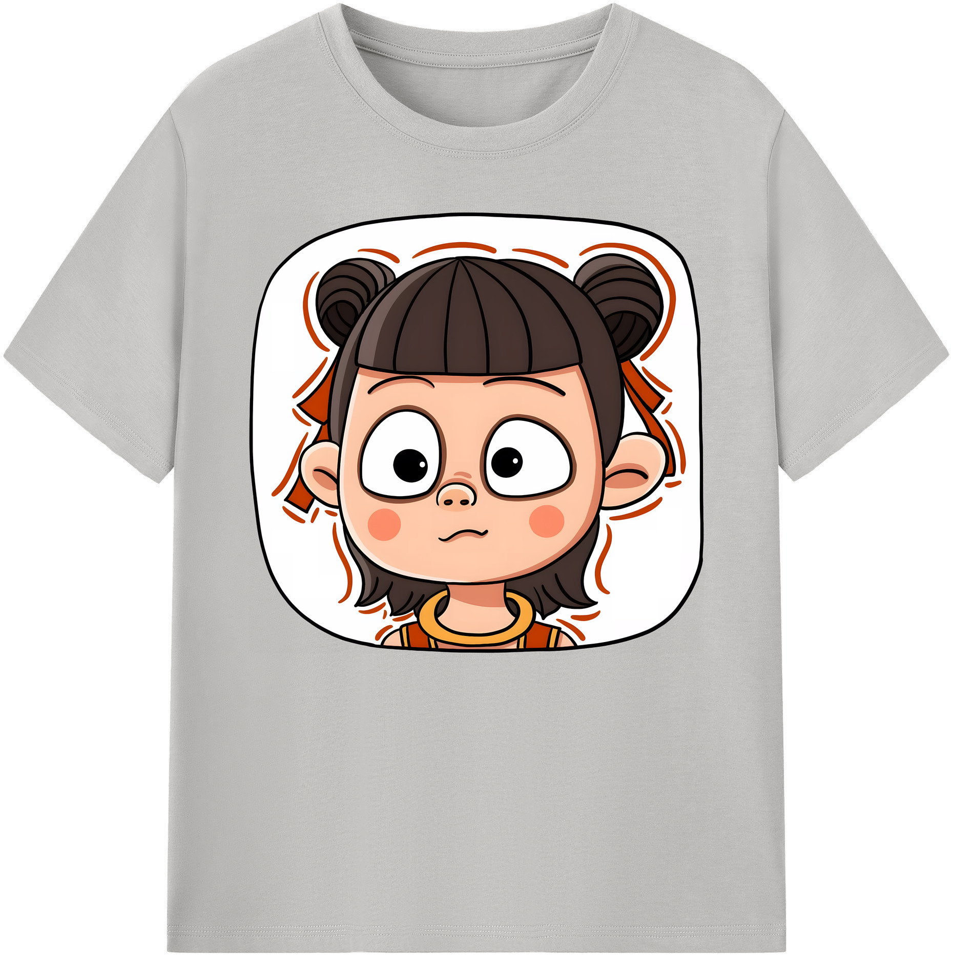 （画像用） Ne Zha 2 ナタ 魔童の大暴れ 綿100％ メンズ半袖Tシャツ｜肌触りやわらか＆通気性