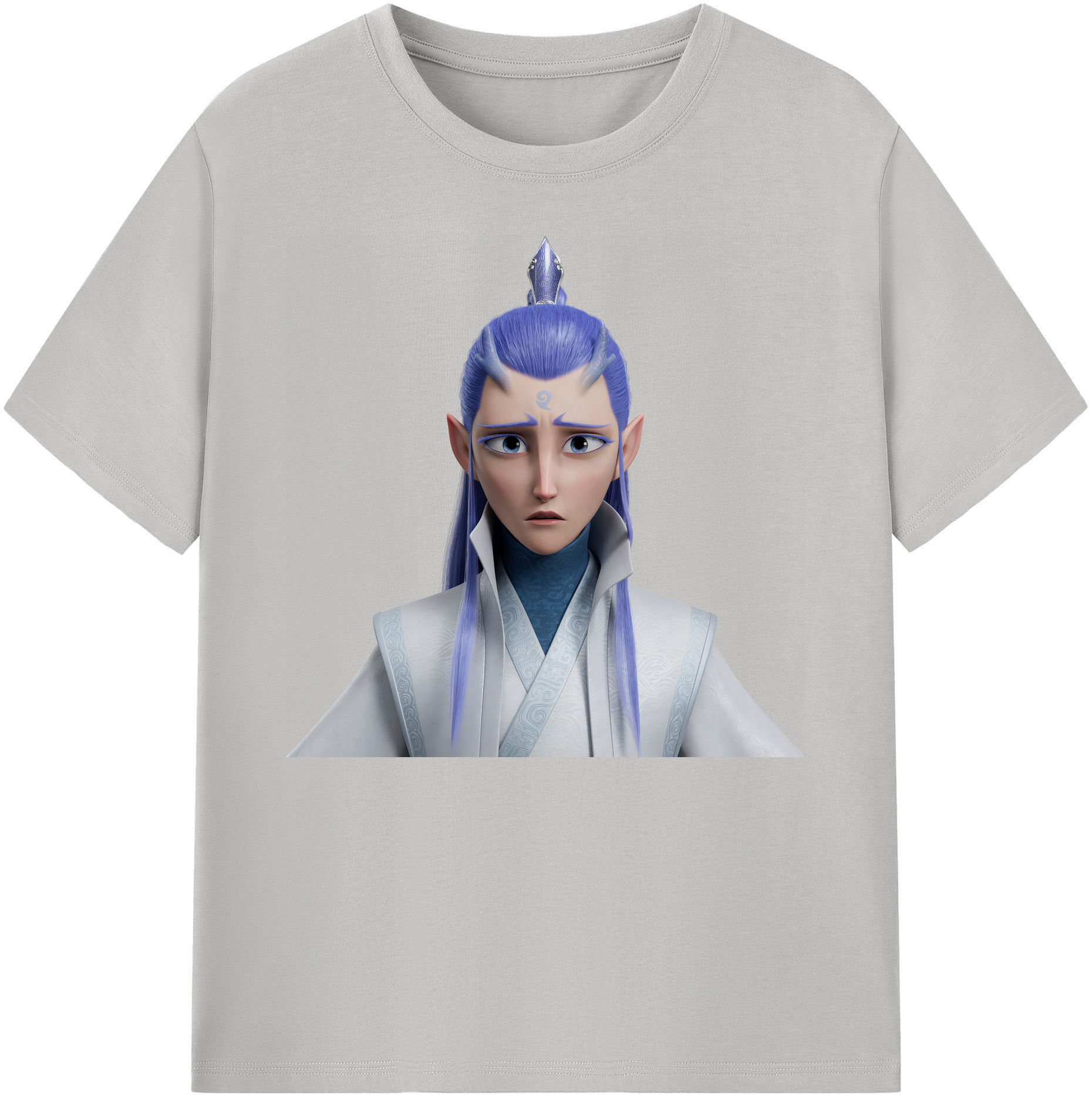 （画像用） Ne Zha 2 ナタ 魔童の大暴れ 綿100％ メンズ半袖Tシャツ｜肌触りやわらか＆通気性
