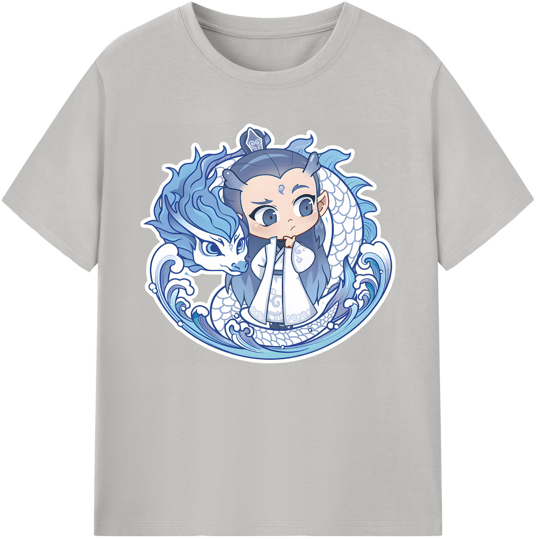（画像用） Ne Zha 2 ナタ 魔童の大暴れ 綿100％ メンズ半袖Tシャツ｜肌触りやわらか＆通気性