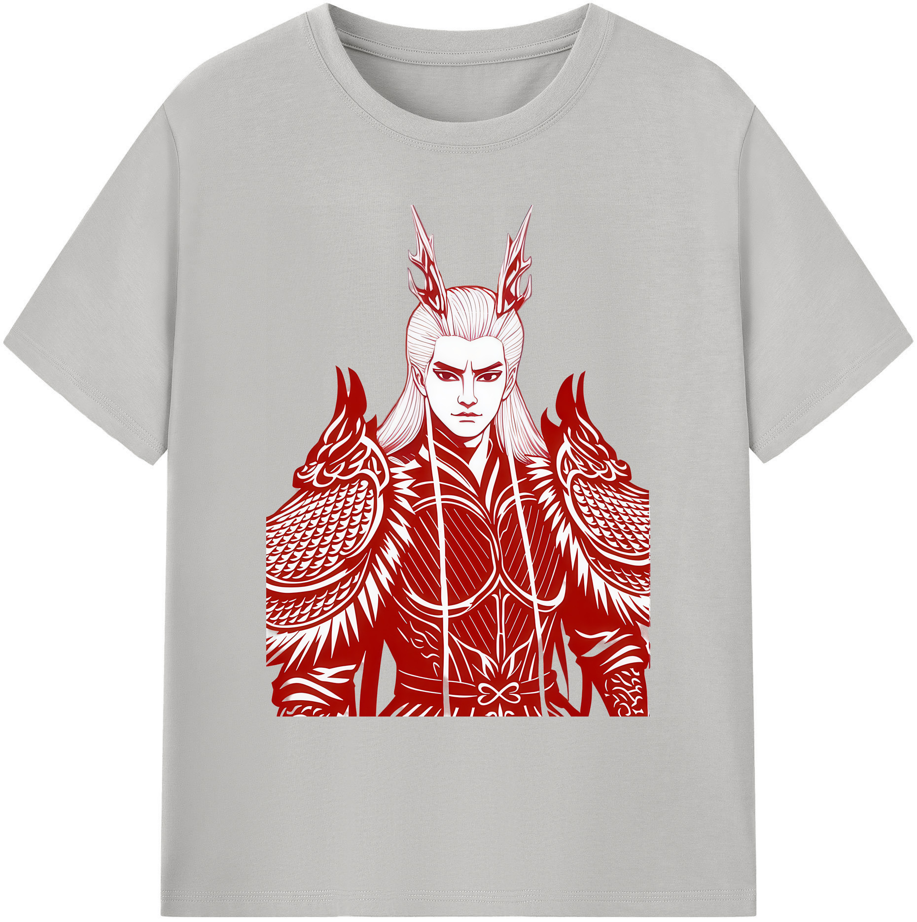 （画像用） Ne Zha 2 ナタ 魔童の大暴れ 綿100％ メンズ半袖Tシャツ｜肌触りやわらか＆通気性