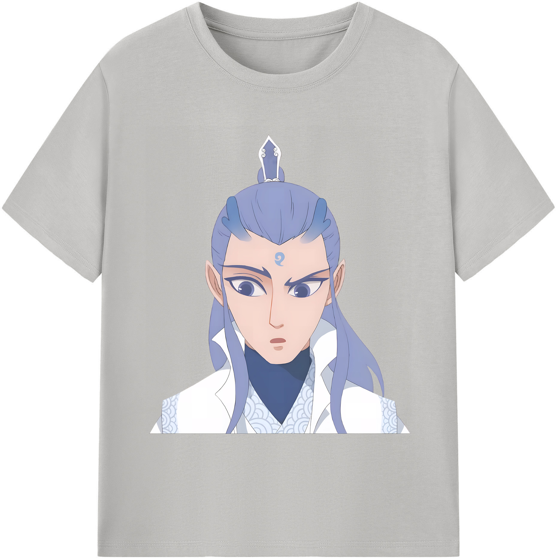 （画像用） Ne Zha 2 ナタ 魔童の大暴れ 綿100％ メンズ半袖Tシャツ｜肌触りやわらか＆通気性