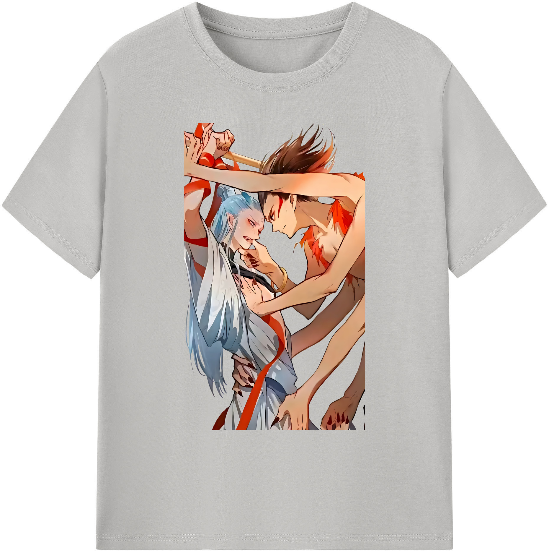 （画像用） Ne Zha 2 ナタ 魔童の大暴れ 綿100％ メンズ半袖Tシャツ｜肌触りやわらか＆通気性