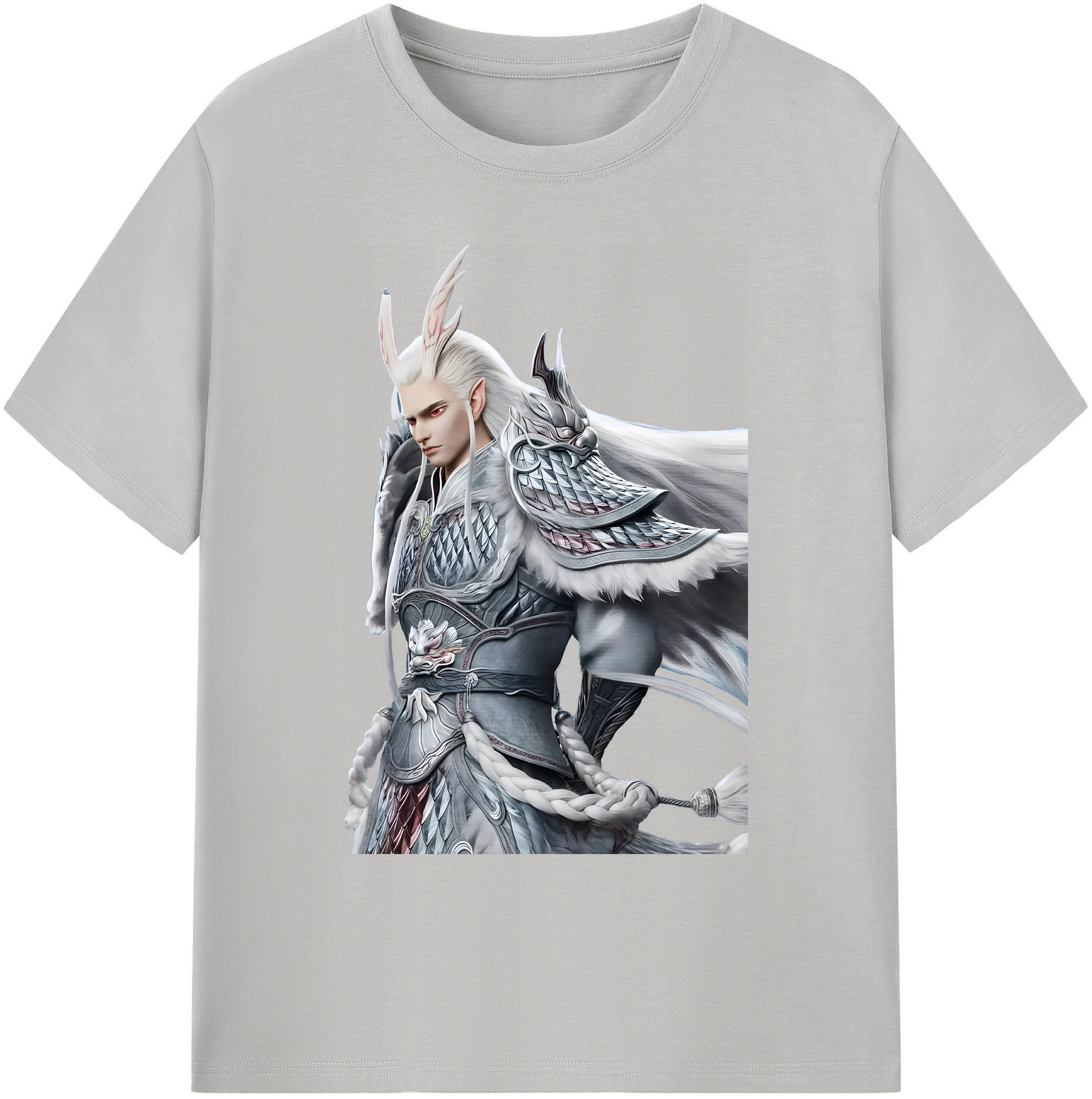 （画像用） Ne Zha 2 ナタ 魔童の大暴れ 綿100％ メンズ半袖Tシャツ｜肌触りやわらか＆通気性