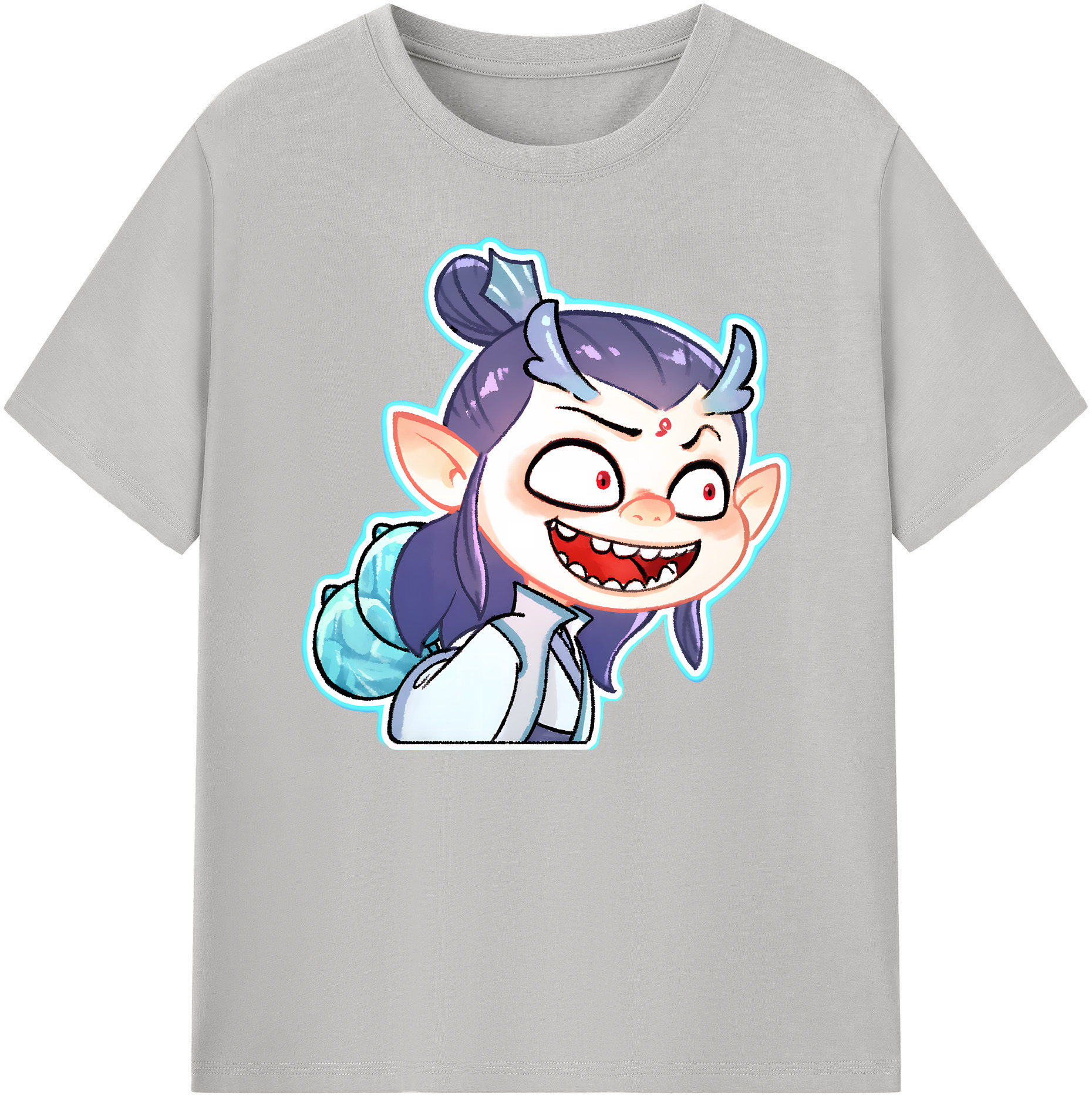 （画像用） Ne Zha 2 ナタ 魔童の大暴れ 綿100％ メンズ半袖Tシャツ｜肌触りやわらか＆通気性