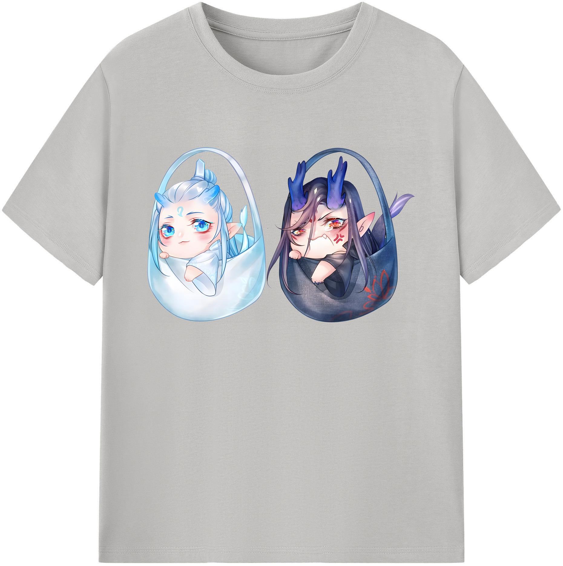 （画像用） Ne Zha 2 ナタ 魔童の大暴れ 綿100％ メンズ半袖Tシャツ｜肌触りやわらか＆通気性